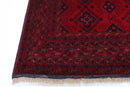 Bokhara - 4'2 x 6'7 ft (126 x 200 cm) Hand Knotted Afghan Wool Area Rug - Jerm Rugs - Handmade Afghan Rug - Jerm Rugs