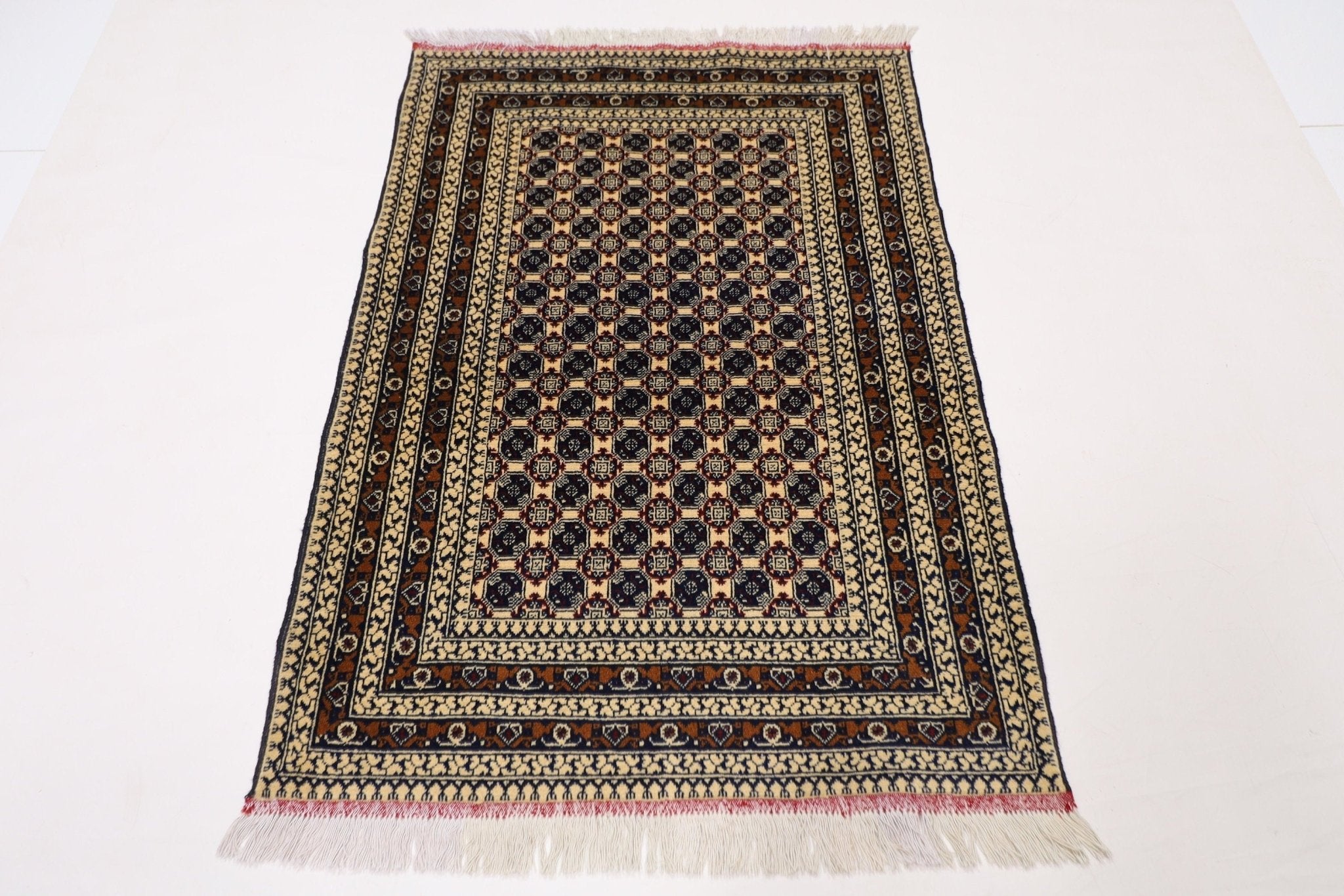 Bokhara - 99 x 149 cm (3.3 x 4.11 ft) Handcrafted Afghan Rug