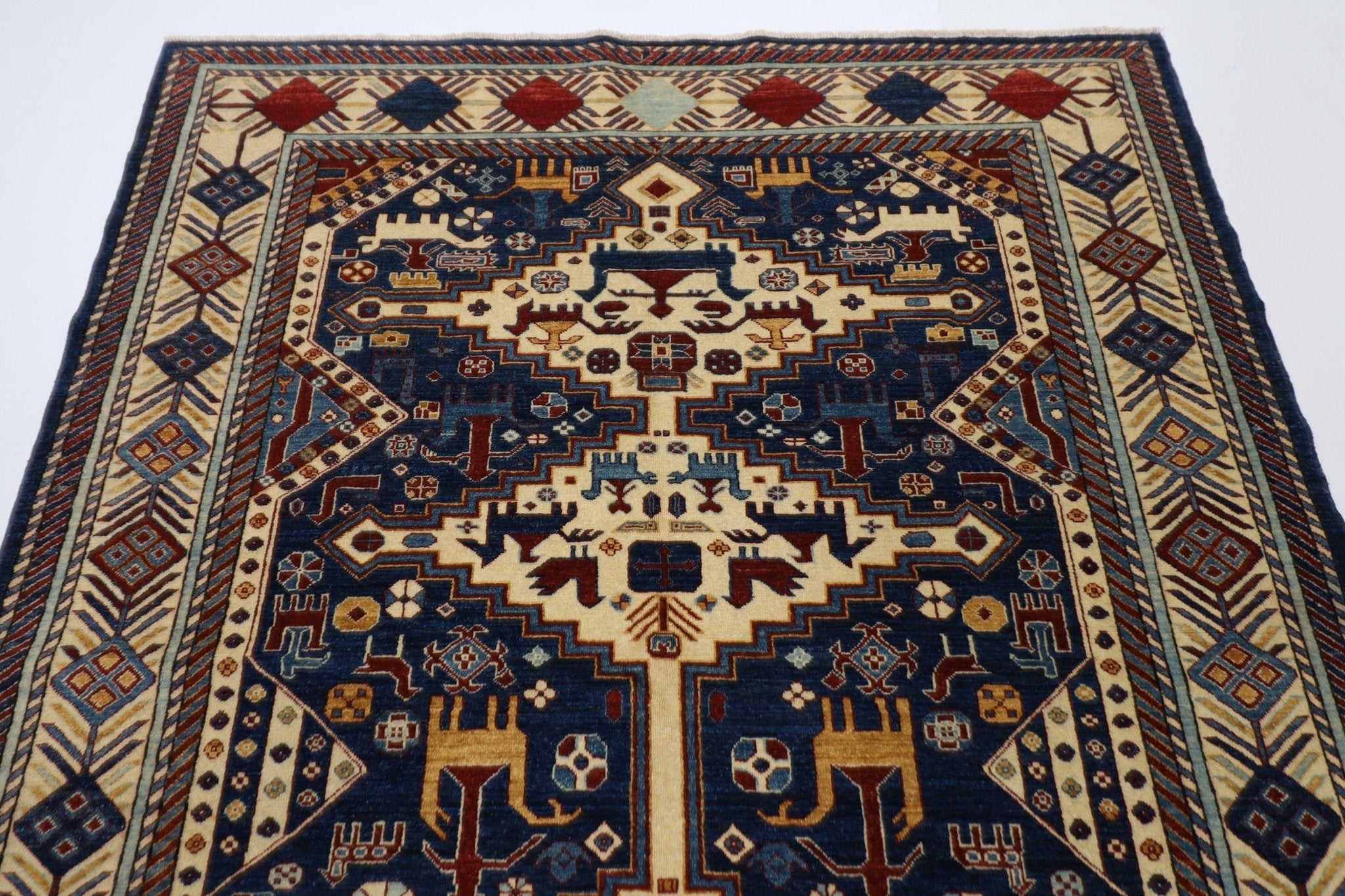 Bokhara Area Rug - 163 x 208 cm - Jerm Rugs - Handmade Afghan Rug - Jerm Rugs