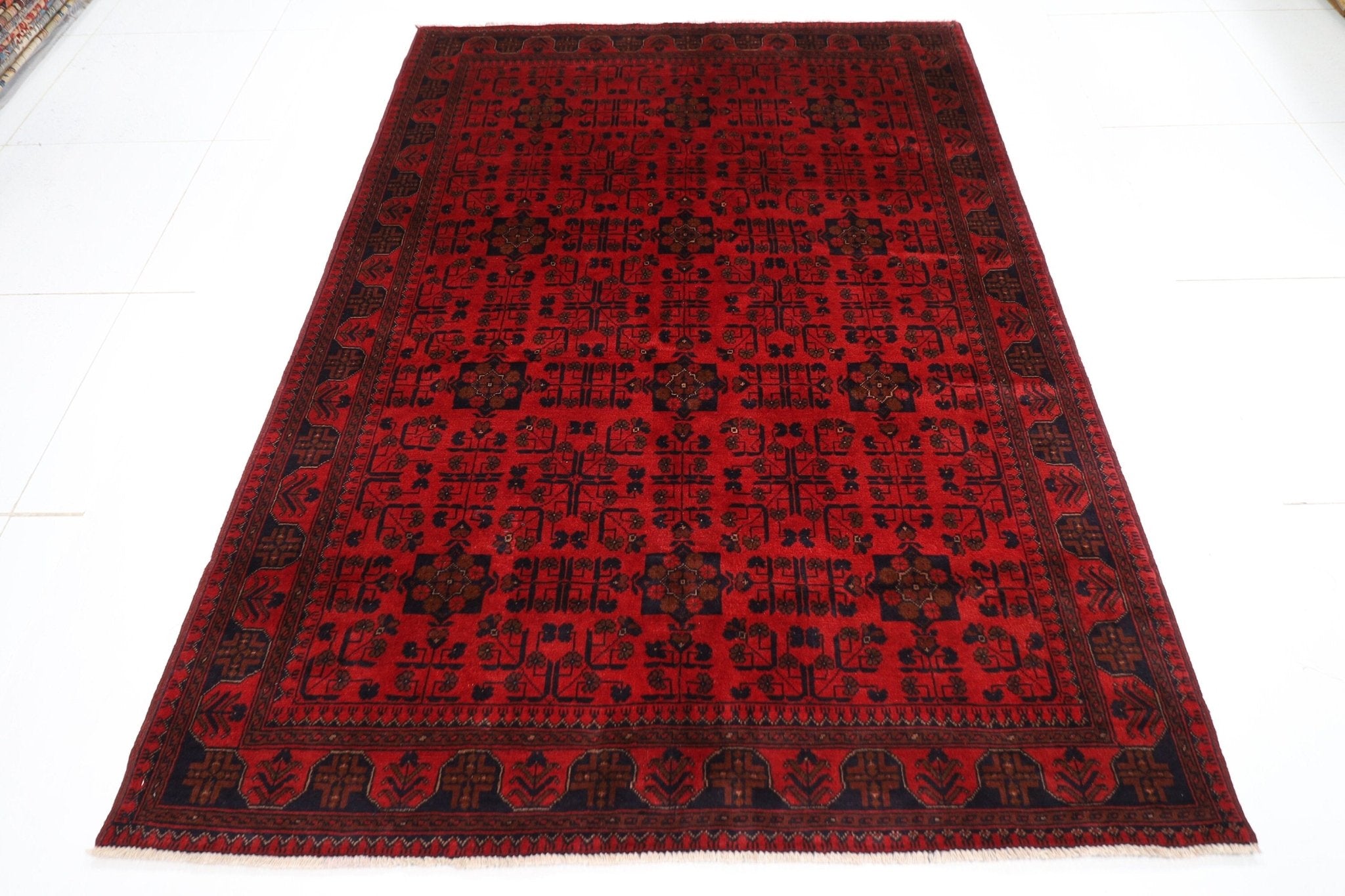 Bokhara Area Rug - 173x238 cm (5.8x7.10 ft) - Afghan Wool Tribal Design