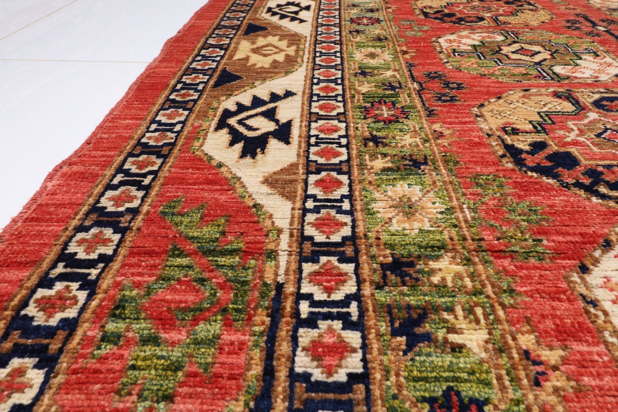 Bokhara Area Rug - 174x221 cm (5'9"x7'3") - Ideal for Living Room, Bedroom, or Kids Room - Tribal Ersari Design - Jerm Rugs - Handmade Afghan Rug - Jerm Rugs