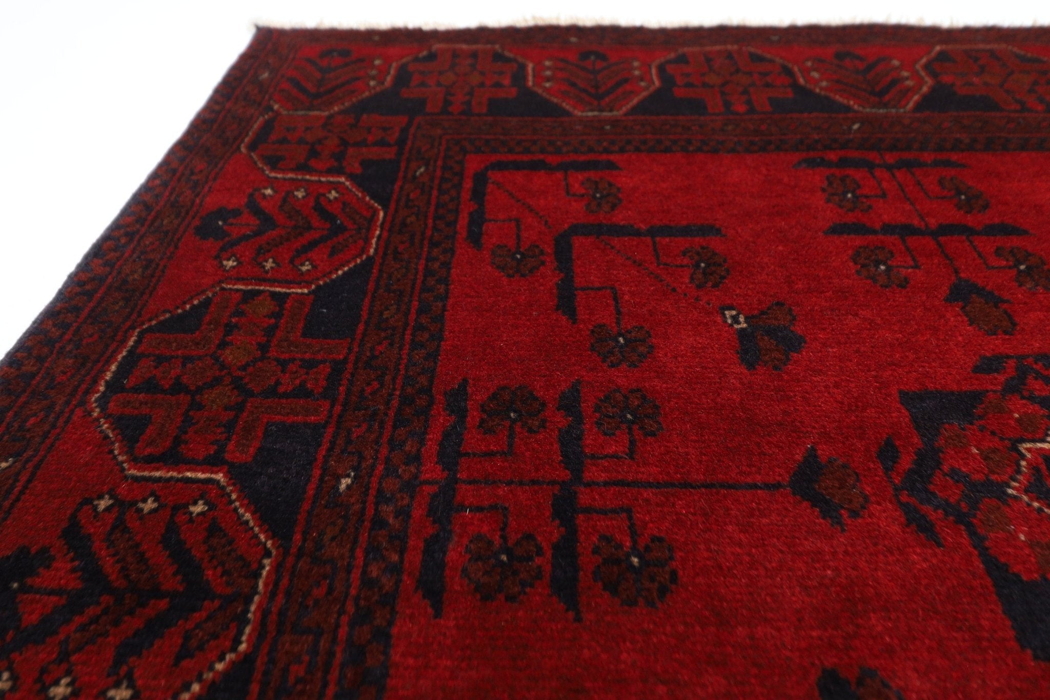 Bokhara Rug - 101 x 149 cm (3'4" x 4'11") - Jerm Rugs - Handmade Afghan Rug - Jerm Rugs