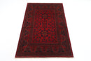 Bokhara Rug - 102x149 cm, 3'4"x4'11" ft Handcrafted Afghan Area Rug - Jerm Rugs - Handmade Afghan Rug - Jerm Rugs