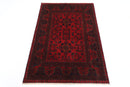 Bokhara Rug - 103 x 149 cm (3'5" x 4'11") Handcrafted Afghan Wool Area Rug - Jerm Rugs - Handmade Afghan Rug - Jerm Rugs