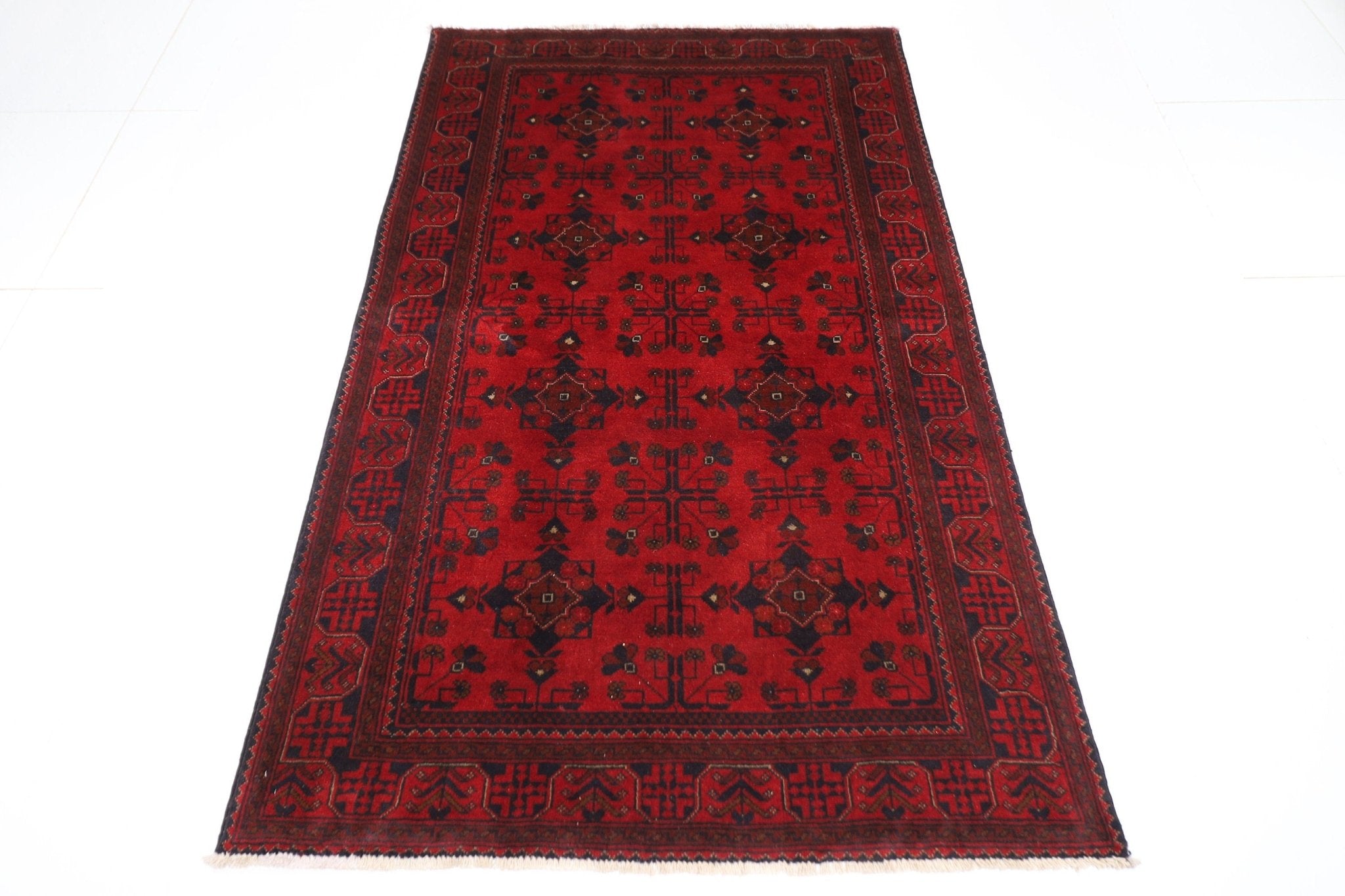 Bokhara Rug - 122 x 202 cm (4 x 6.8 ft) Handcrafted Afghan Wool