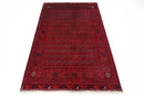 Bokhara Rug - 127 x 195 cm (4'2 x 6'5 ft) Hand - Knotted Afghan Wool - Jerm Rugs - Handmade Afghan Rug - Jerm Rugs