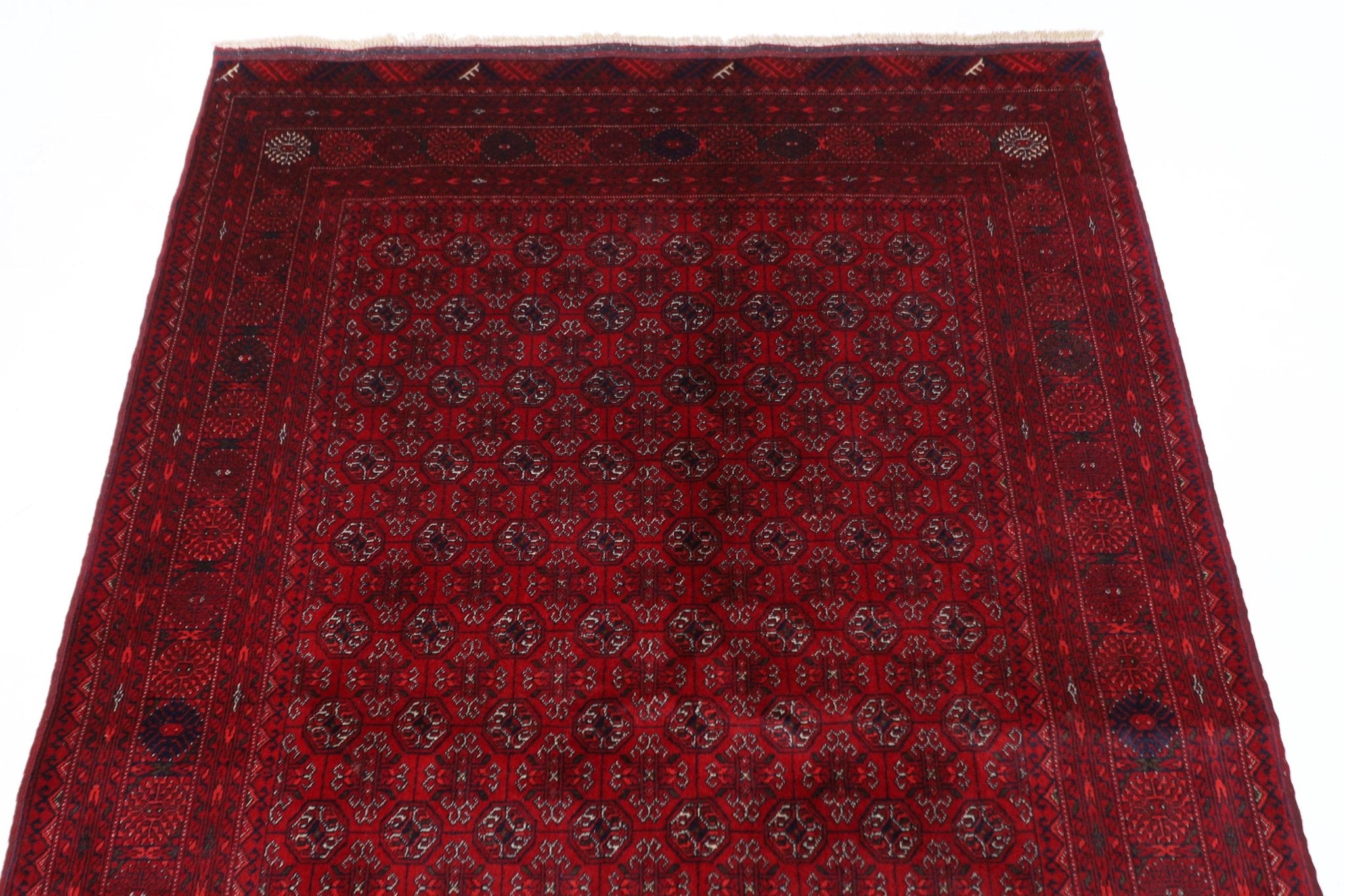 Bokhara Rug - 127 x 195 cm (4'2 x 6'5 ft) Hand - Knotted Afghan Wool - Jerm Rugs - Handmade Afghan Rug - Jerm Rugs