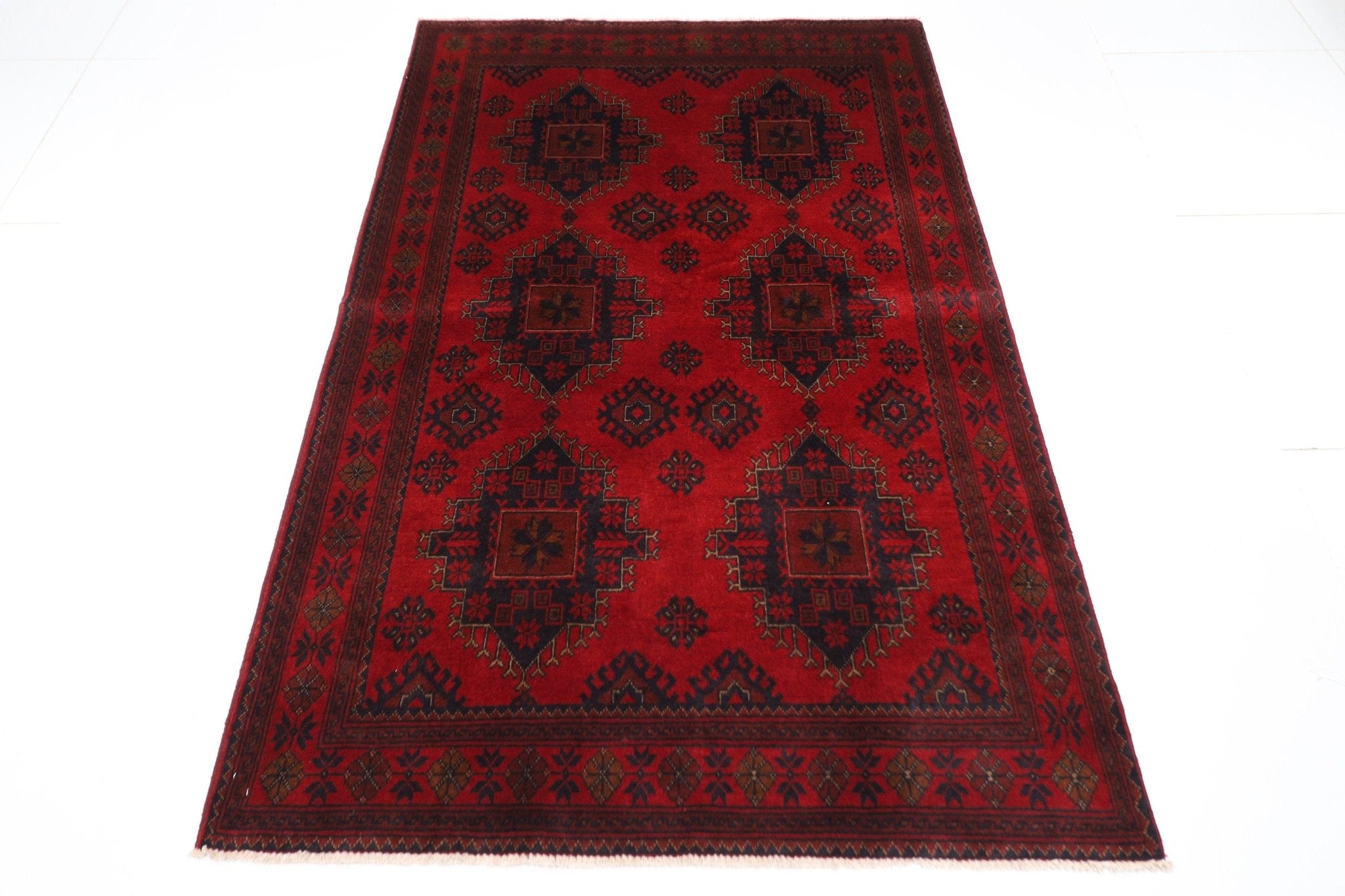 Bokhara Rug - 127x200 cm (4'2x6'7 ft) Handmade Afghan Wool Area Rug