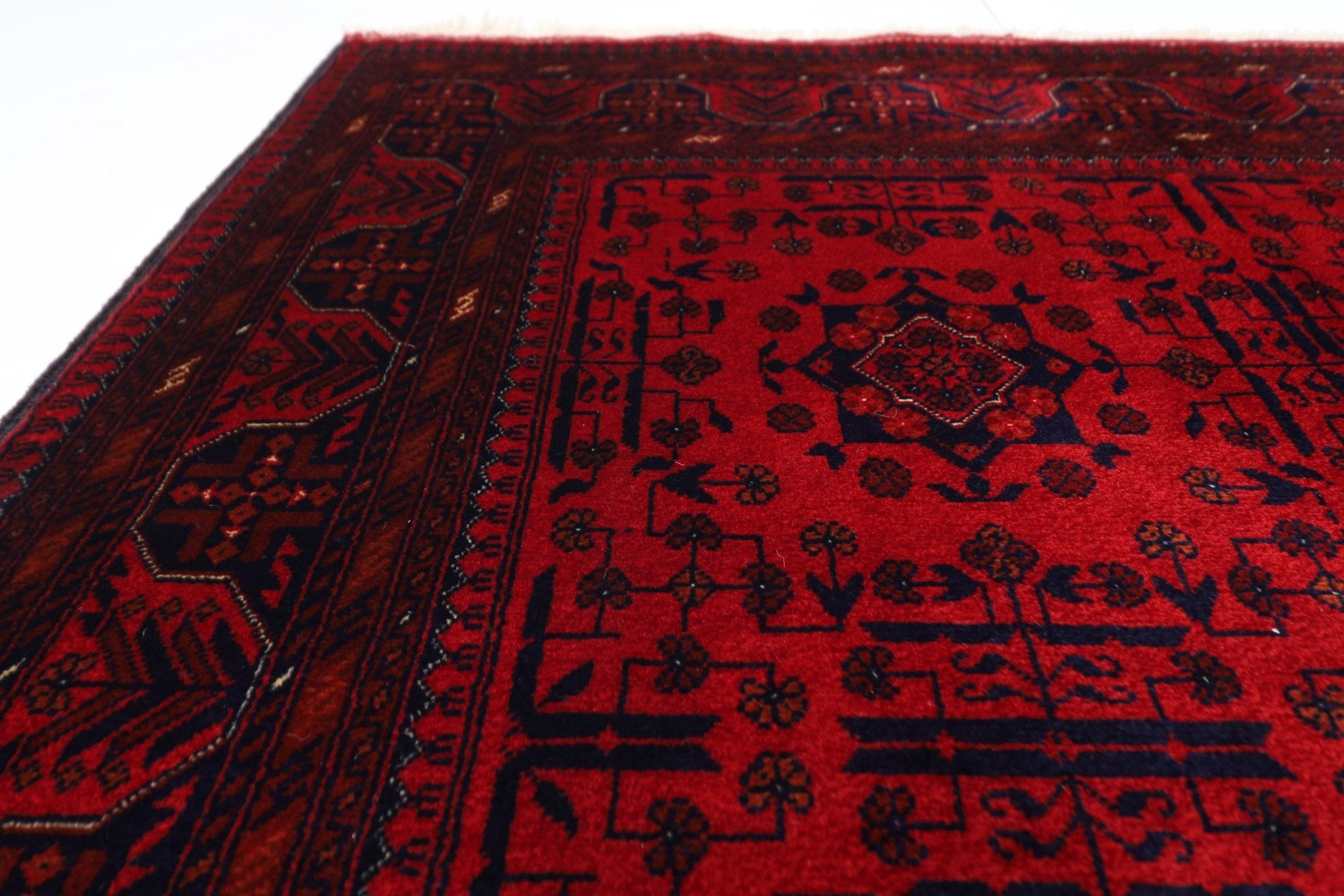 Bokhara Rug - 128x200 cm (4'3x6'7 ft) Hand Knotted Afghan Wool Area Rug - Jerm Rugs - Handmade Afghan Rug - Jerm Rugs