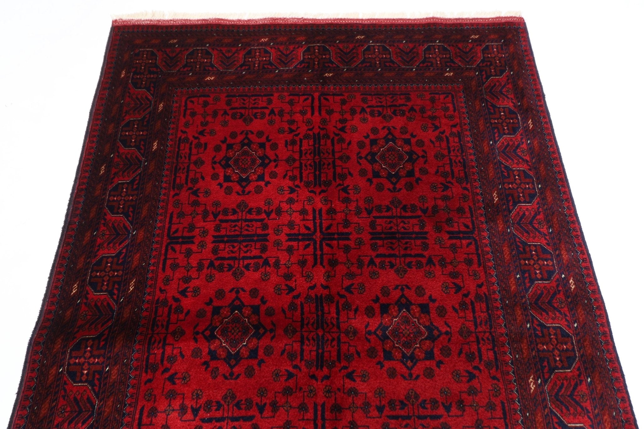 Bokhara Rug - 128x200 cm (4'3x6'7 ft) Hand Knotted Afghan Wool Area Rug - Jerm Rugs - Handmade Afghan Rug - Jerm Rugs