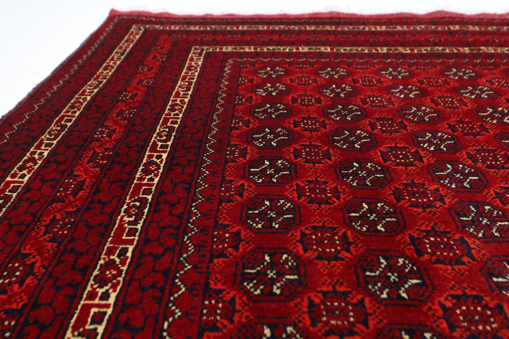 Bokhara Rug - 147 x 198 cm (4.10 x 6.6 ft) - Jerm Rugs - Handmade Afghan Rug - Jerm Rugs