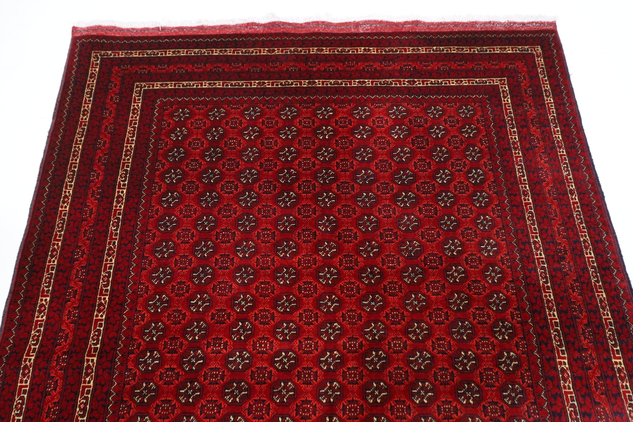 Bokhara Rug - 147 x 198 cm (4.10 x 6.6 ft) - Jerm Rugs - Handmade Afghan Rug - Jerm Rugs