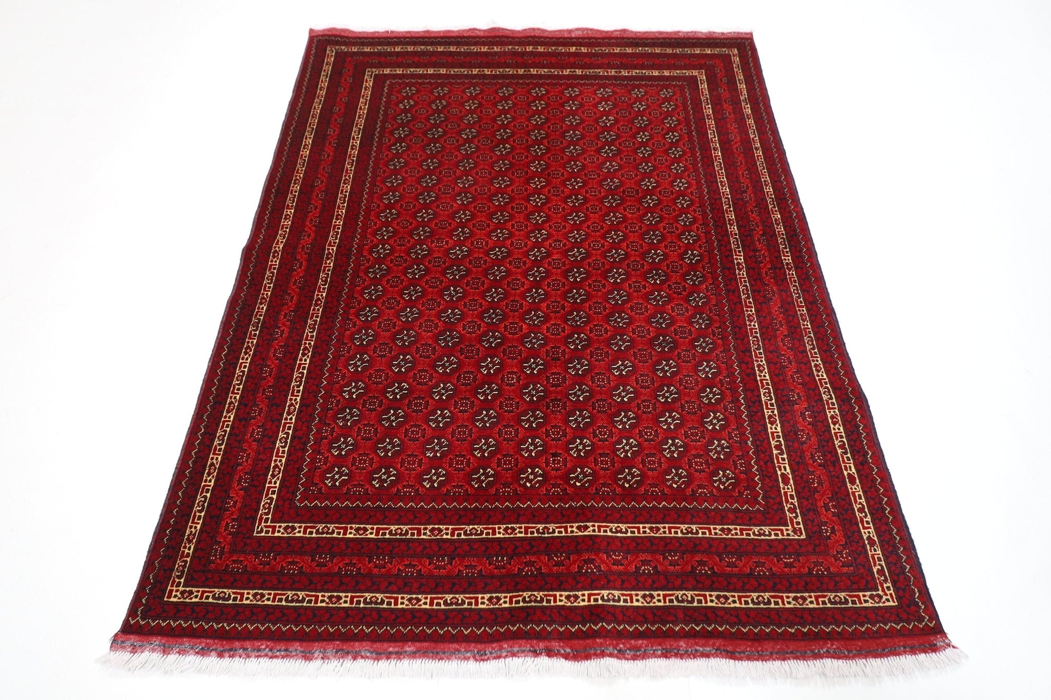 Vibrant Afghan Rug - 147 x 198 cm