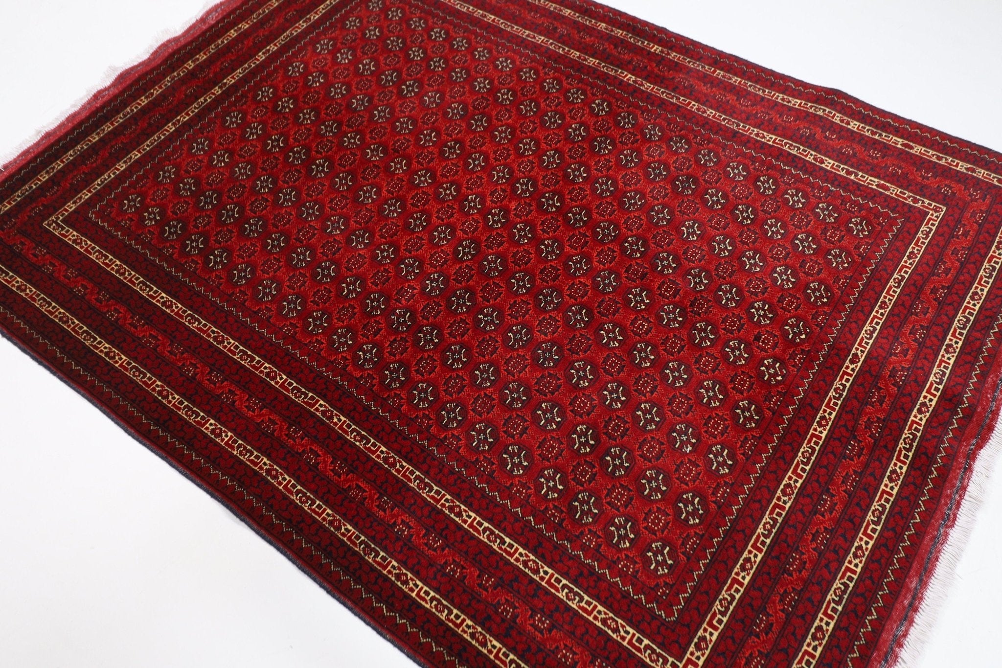 Vibrant Afghan Rug - 147 x 198 cm