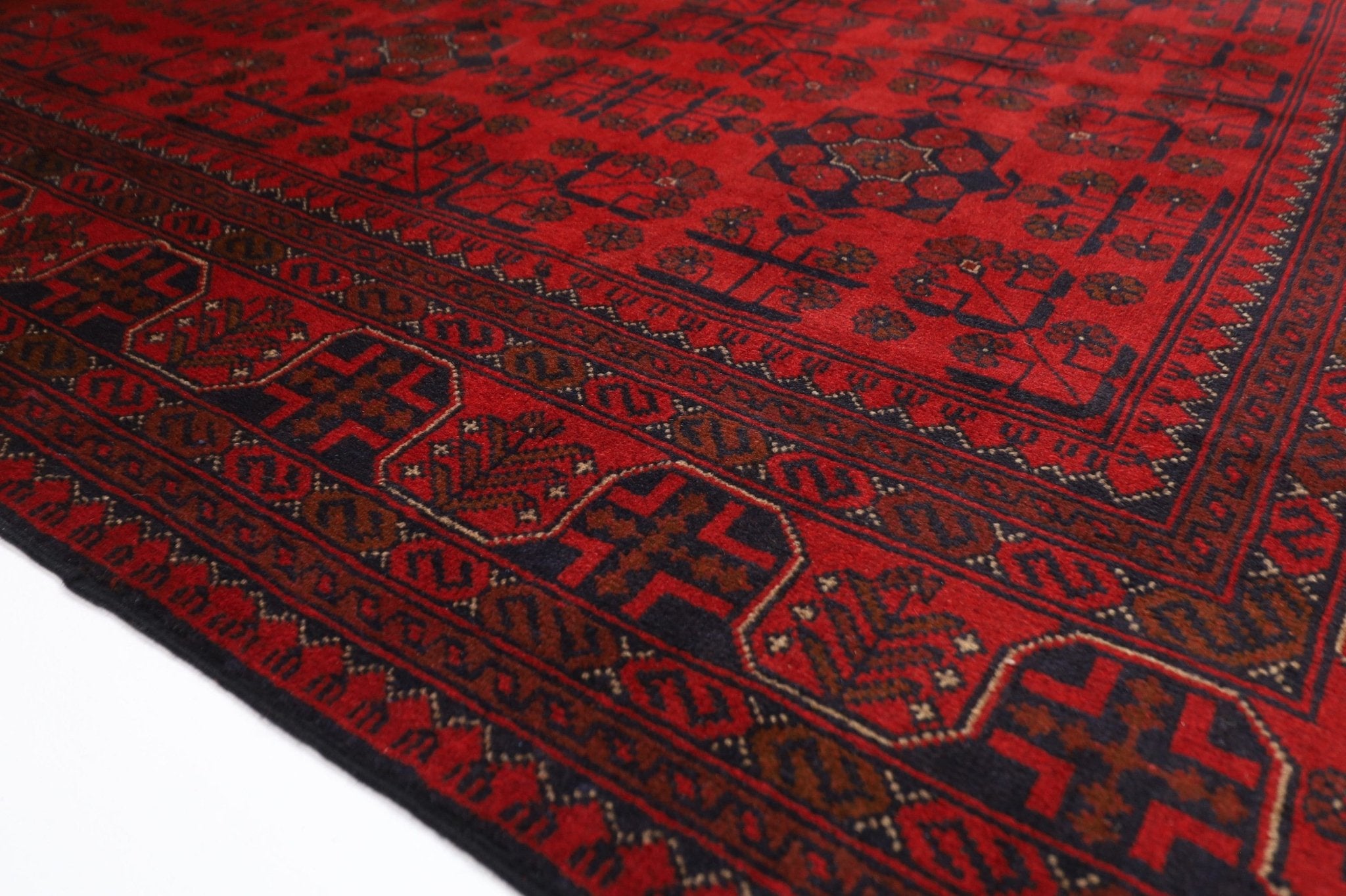 Bokhara Rug - 149 x 204 cm (4'11" x 6'9") - Jerm Rugs - Handmade Afghan Rug - Jerm Rugs