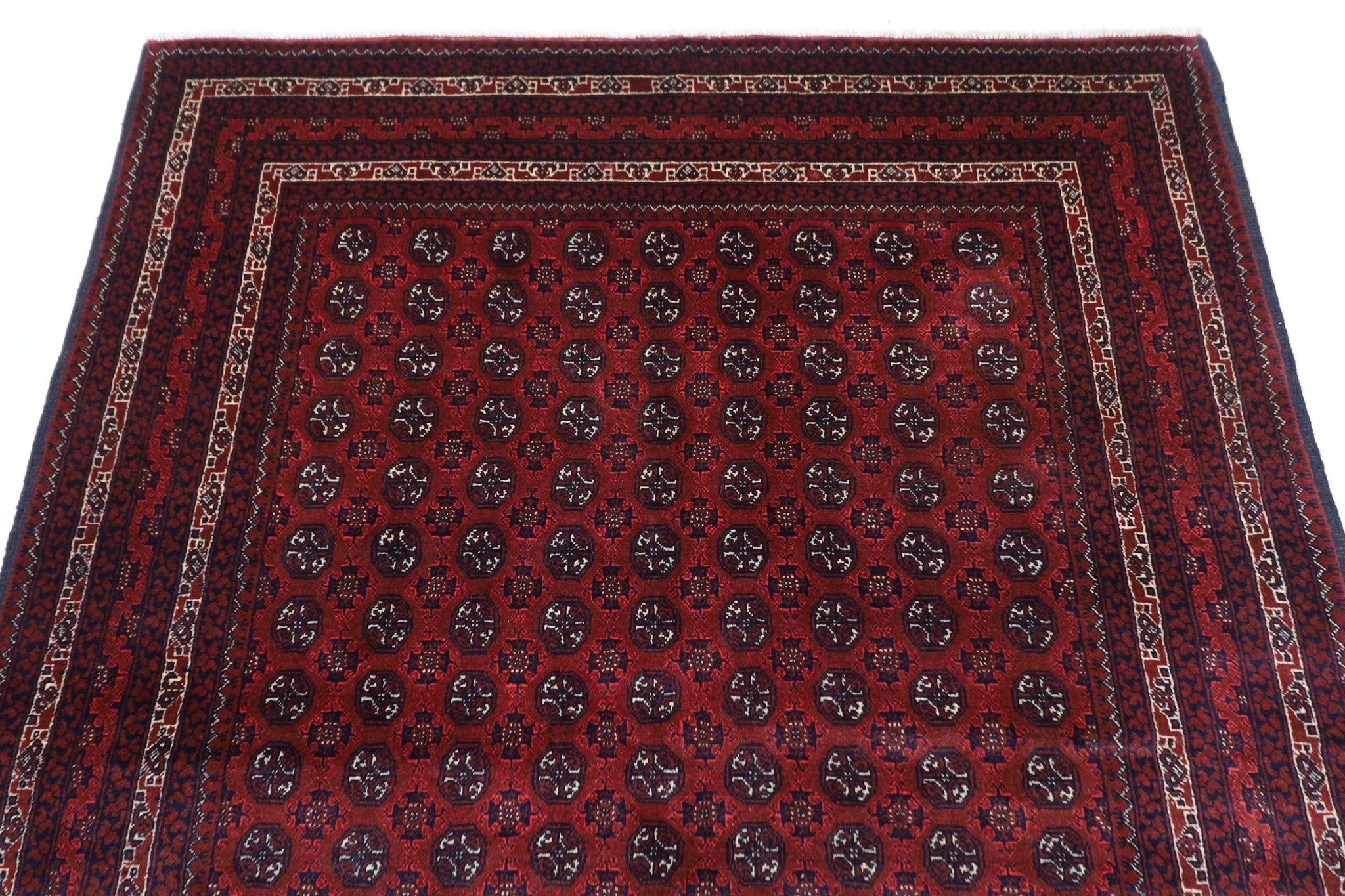 Bokhara Rug - 150 x 197 cm (4.11 x 6.6 ft) - Jerm Rugs - Handmade Afghan Rug - Jerm Rugs