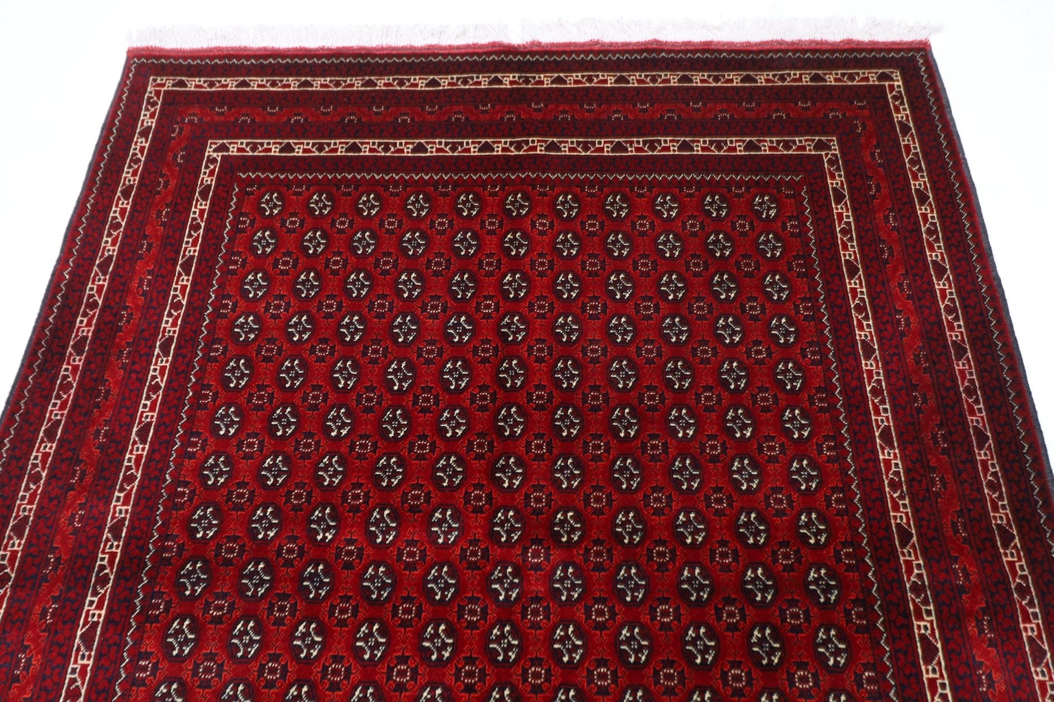 Bokhara Rug - 150 x 207 cm (4.11 x 6.10 ft) - Jerm Rugs - Handmade Afghan Rug - Jerm Rugs