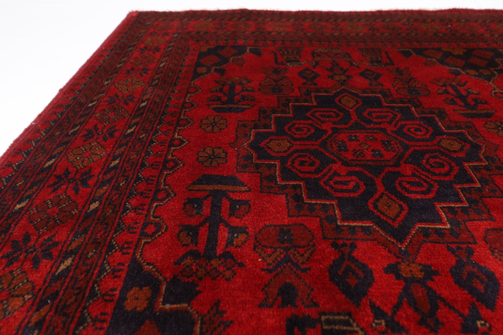 Bokhara Rug - 152 x 199 cm, 5 x 6.7 ft - Jerm Rugs - Handmade Afghan Rug - Jerm Rugs