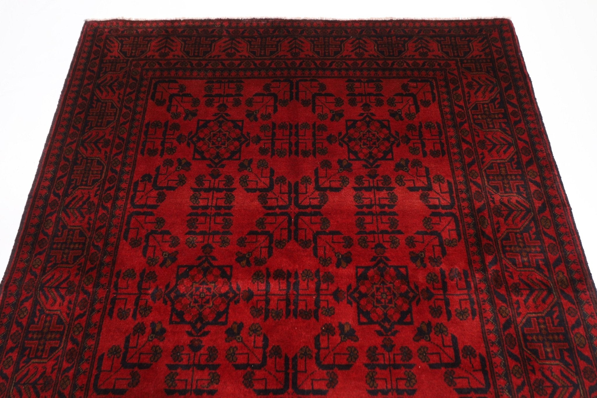 Bokhara Rug - 152 x 199 cm, 5 x 6.7 ft - Jerm Rugs - Handmade Afghan Rug - Jerm Rugs