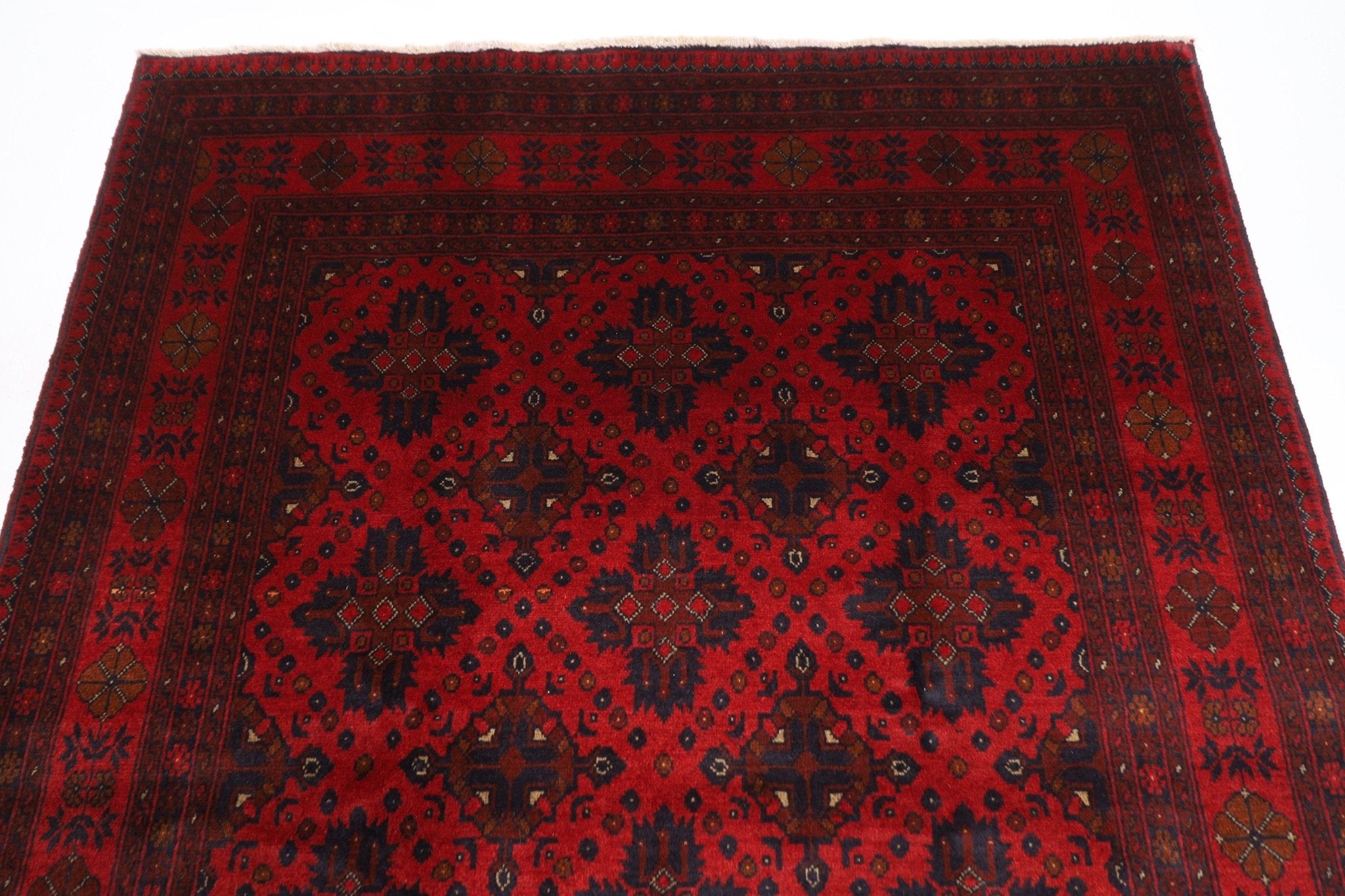 Bokhara Rug - 154 x 198 cm, 5.1 x 6'7 ft - Jerm Rugs - Handmade Afghan Rug - Jerm Rugs