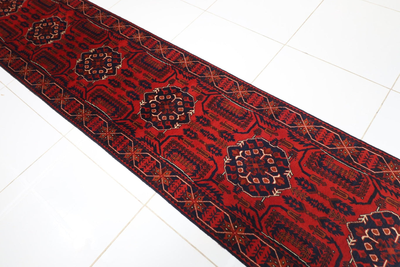 Bokhara Runner Rug - 77 x 955 cm, 2.8 x 31.5 ft