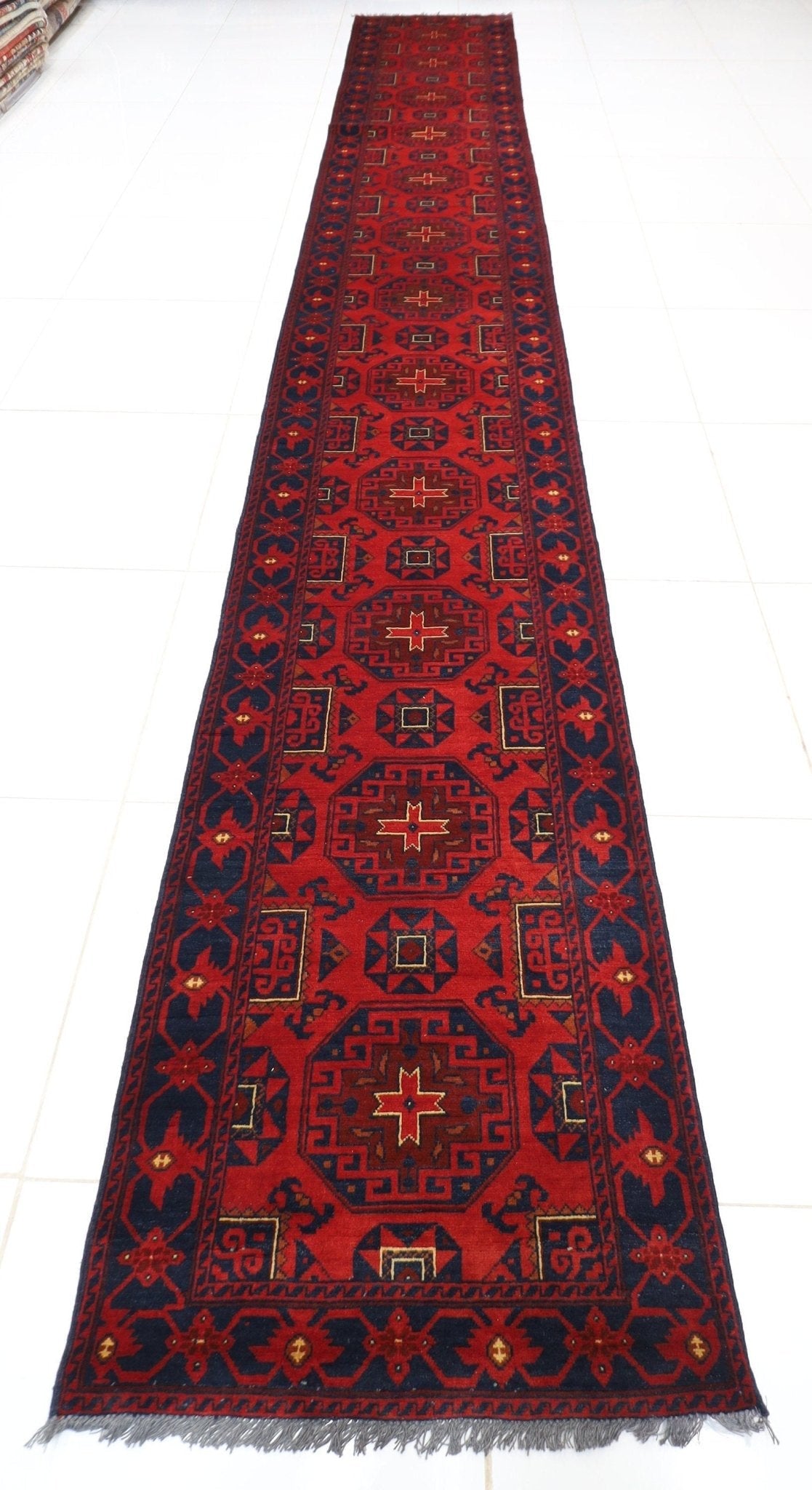 Bokhara Runner Rug - 80 x 578 cm - Jerm Rugs - Jerm Rugs