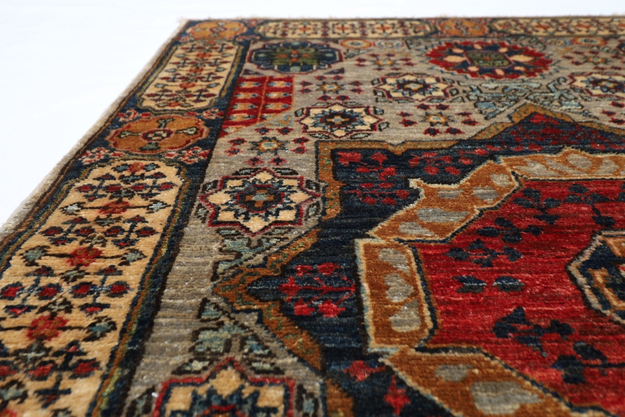 Elegant Afghan - 106 x 148 cm - Jerm Rugs - Handmade Afghan Rug - Jerm Rugs