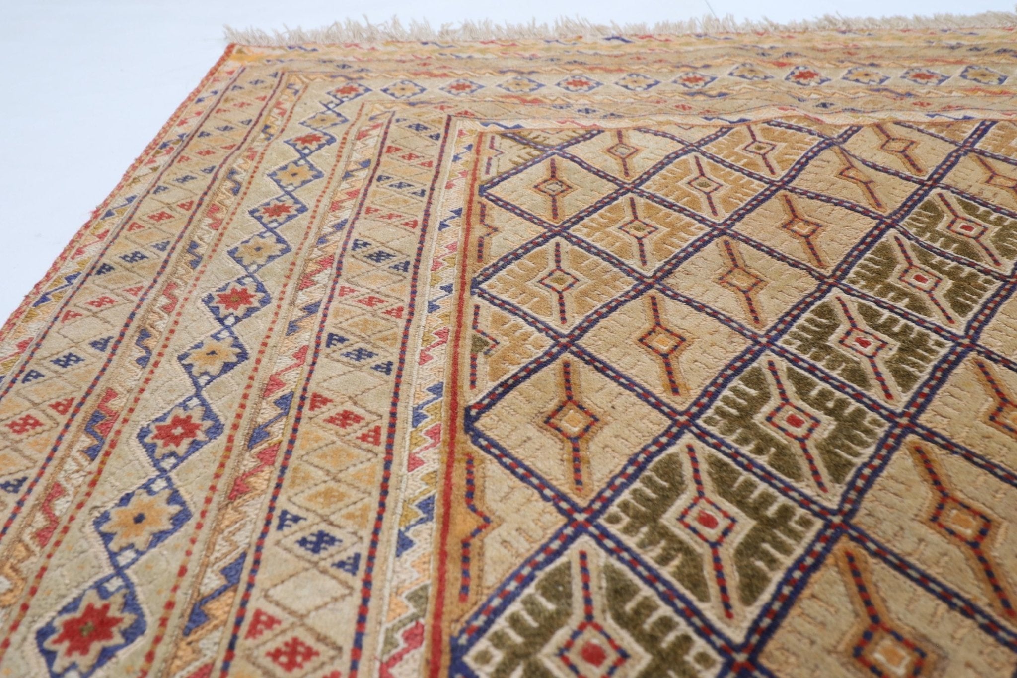 Elegant Afghan - 144 x 200 cm - Jerm Rugs - Handmade Afghan Rug - Jerm Rugs