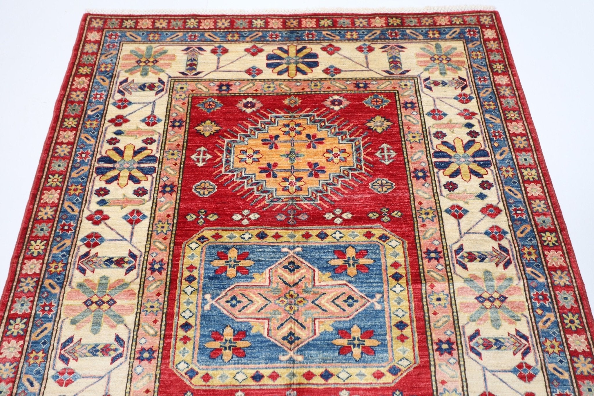 Elegant Afghan - 145 x 196 cm - Jerm Rugs - Handmade Afghan Rug - Jerm Rugs