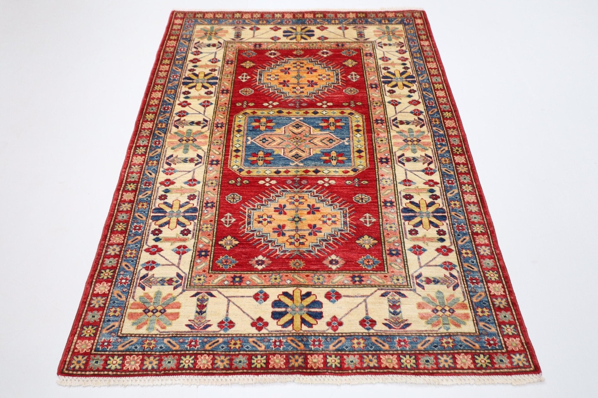 Elegant Afghan - 145 x 196 cm - Jerm Rugs - Handmade Afghan Rug - Jerm Rugs