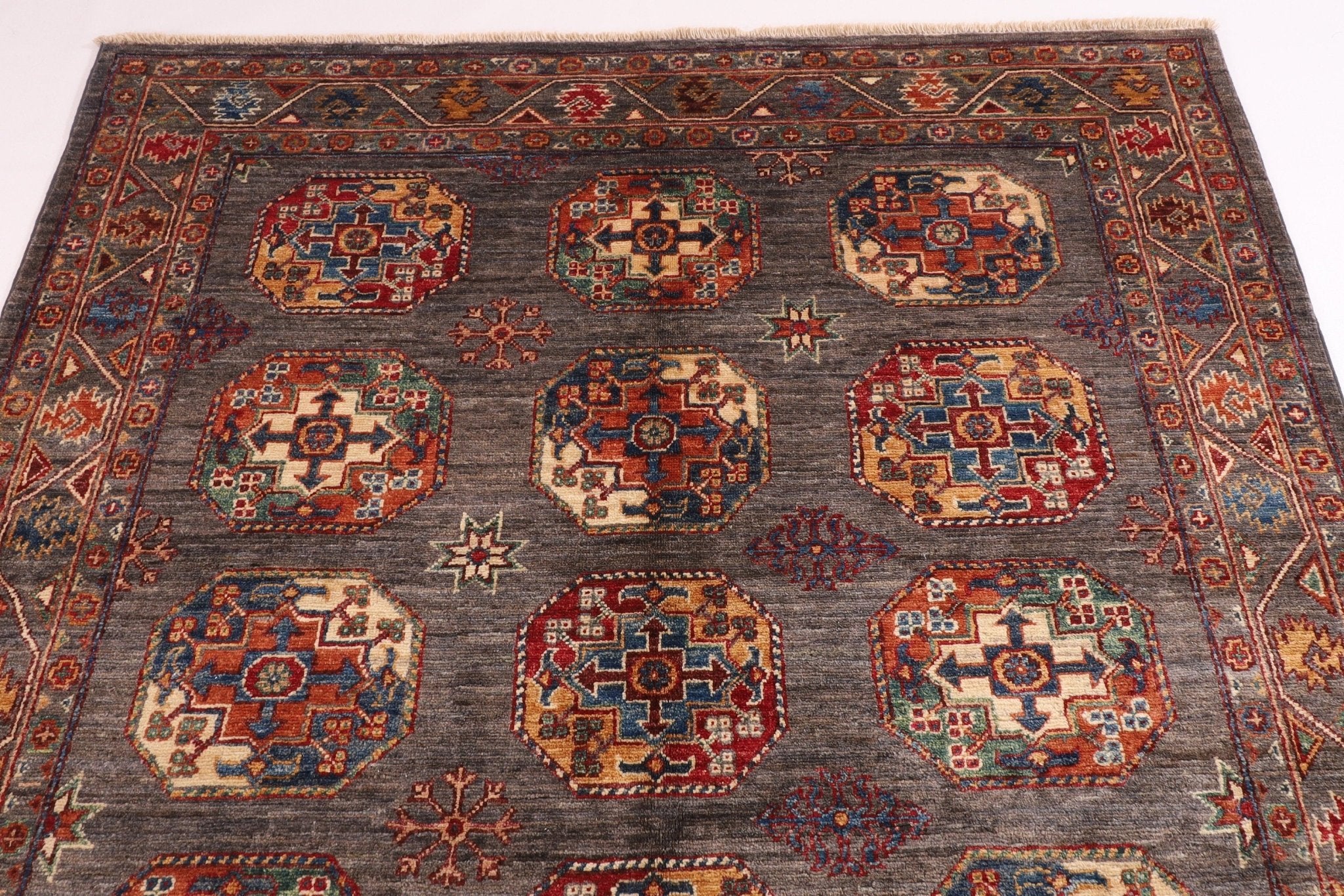 Elegant Afghan - 153 x 207 cm - Jerm Rugs - Handmade Afghan Rug - Jerm Rugs