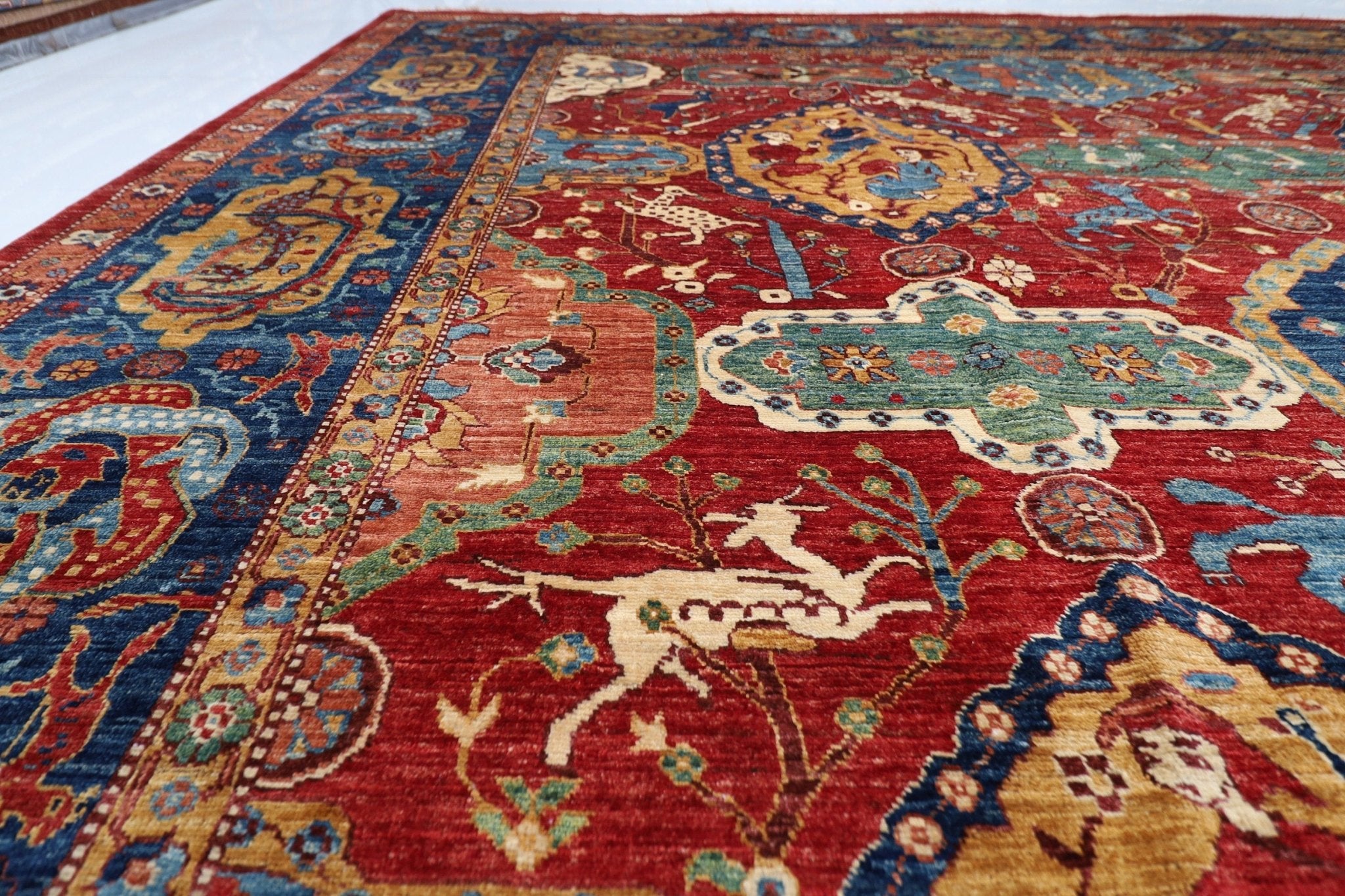 Elegant Animal - 278x372 cm - Jerm Rugs - Handmade Afghan Rug - Jerm Rugs