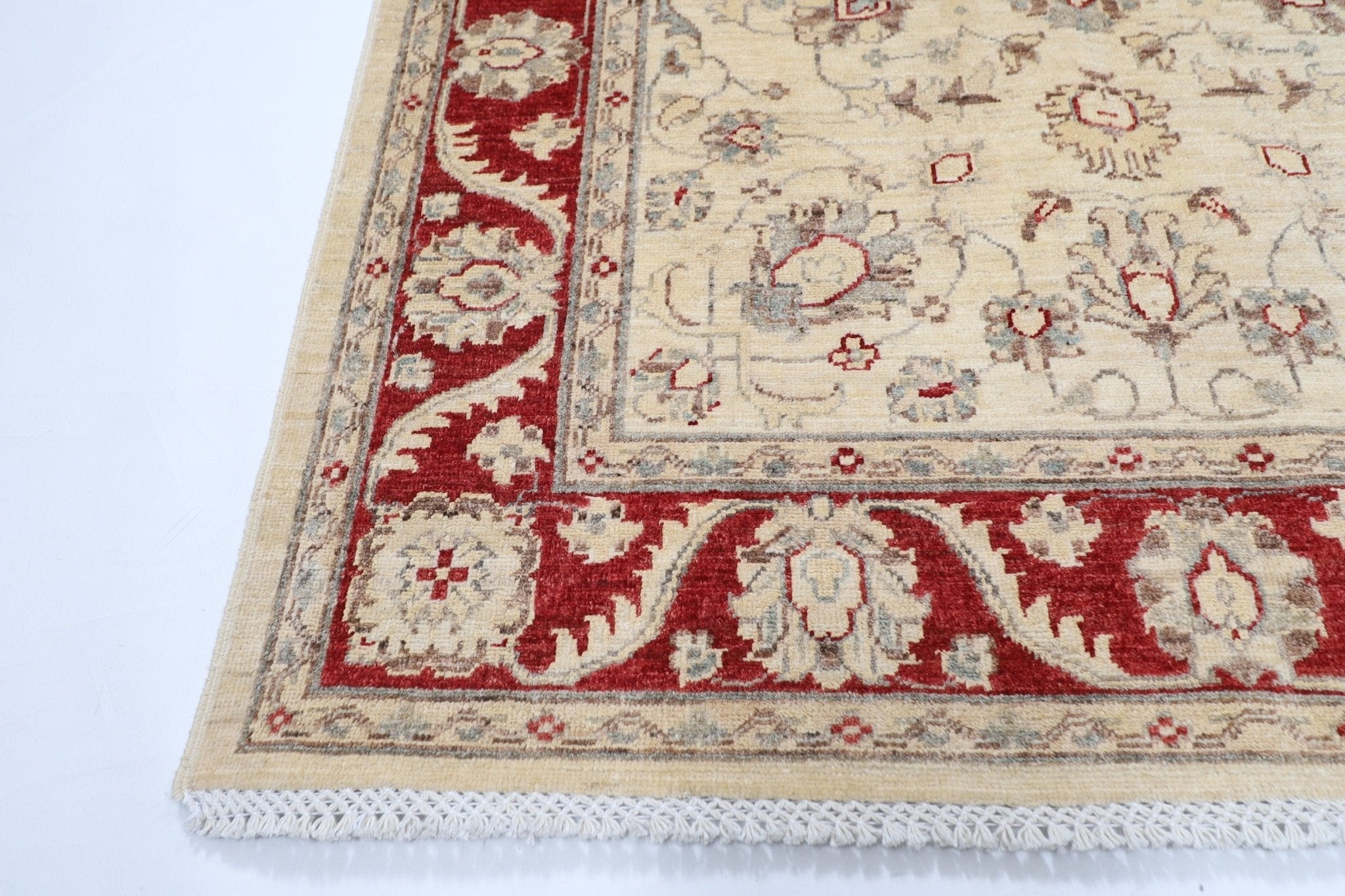 Elegant Beige - 127 x 179 cm - Jerm Rugs - Handmade Afghan Rug - Jerm Rugs