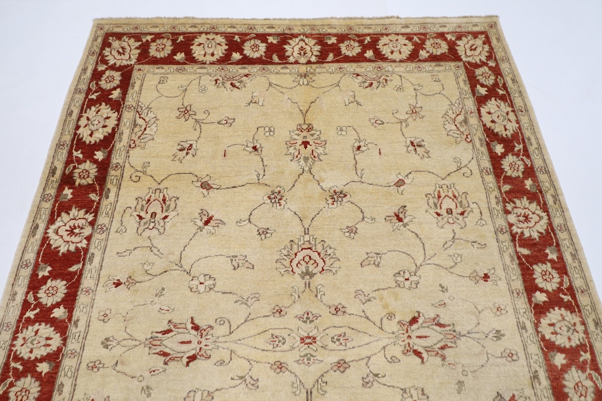 Elegant Beige - 157x244 cm - Jerm Rugs - Handmade Afghan Rug - Jerm Rugs