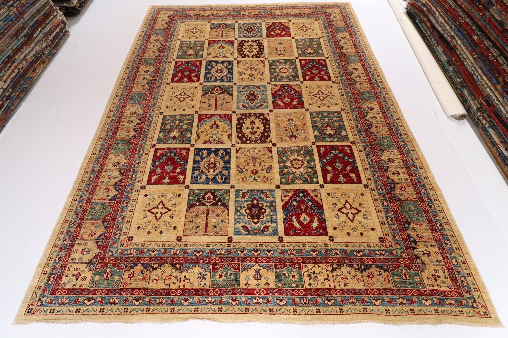 Elegant Beige - 270 x 372 cm - Jerm Rugs - Handmade Afghan Rug - Jerm Rugs