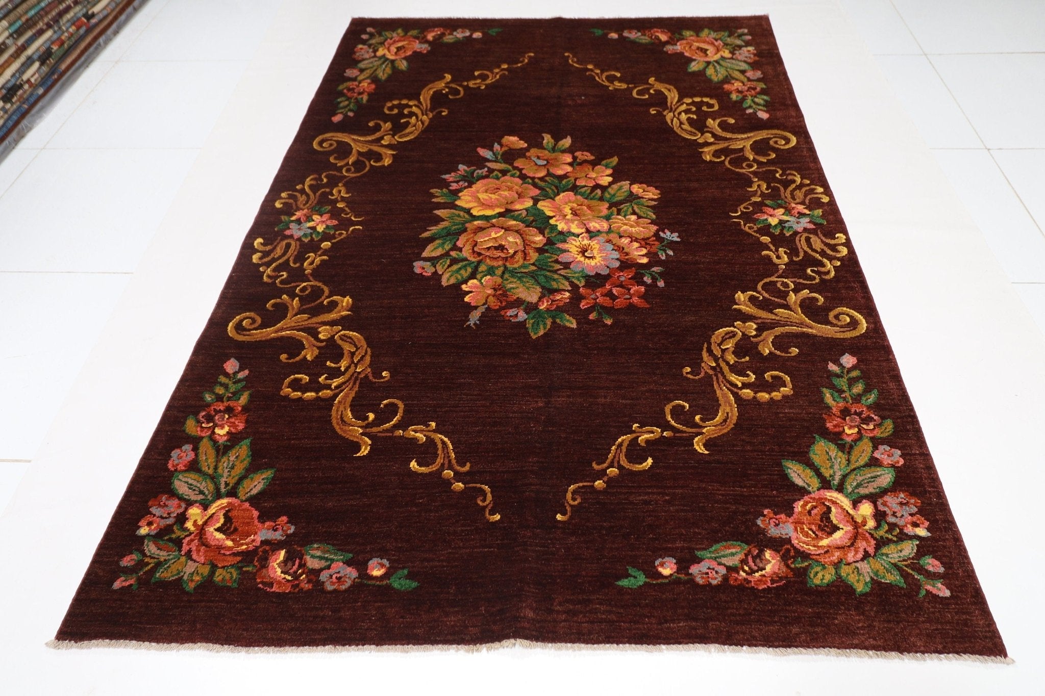 Elegant Floral - 167x247 cm - Jerm Rugs - Handmade Afghan Rug - Jerm Rugs