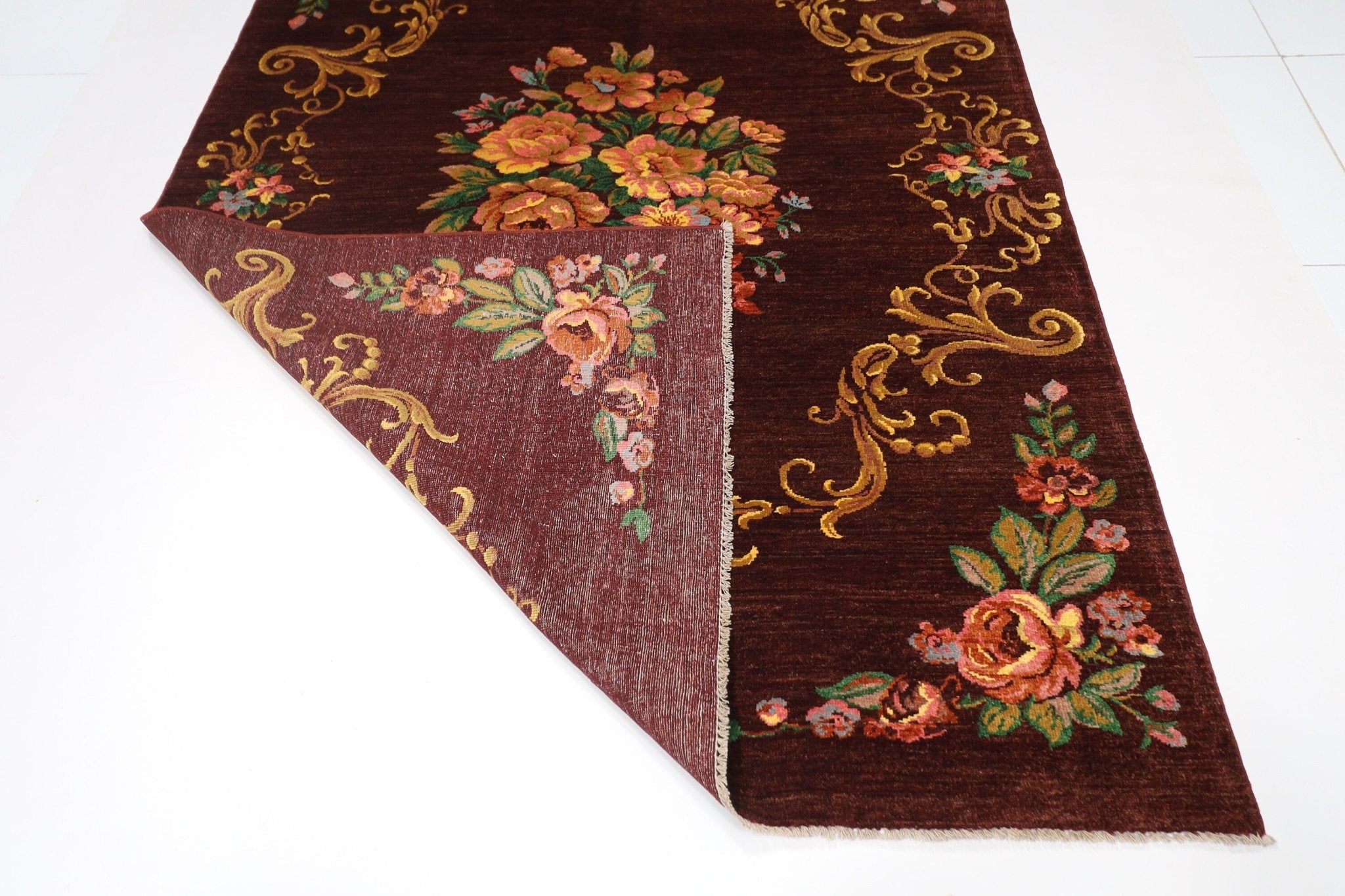 Elegant Floral - 167x247 cm - Jerm Rugs - Handmade Afghan Rug - Jerm Rugs