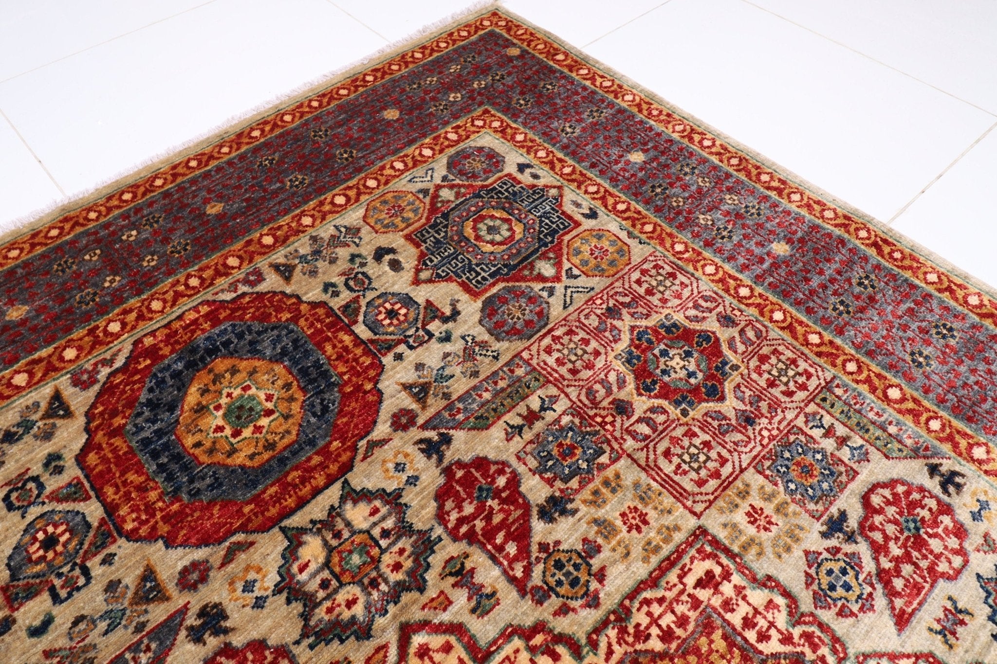 Elegant Mamluk - 173x238 cm - Jerm Rugs - Handmade Afghan Rug - Jerm Rugs