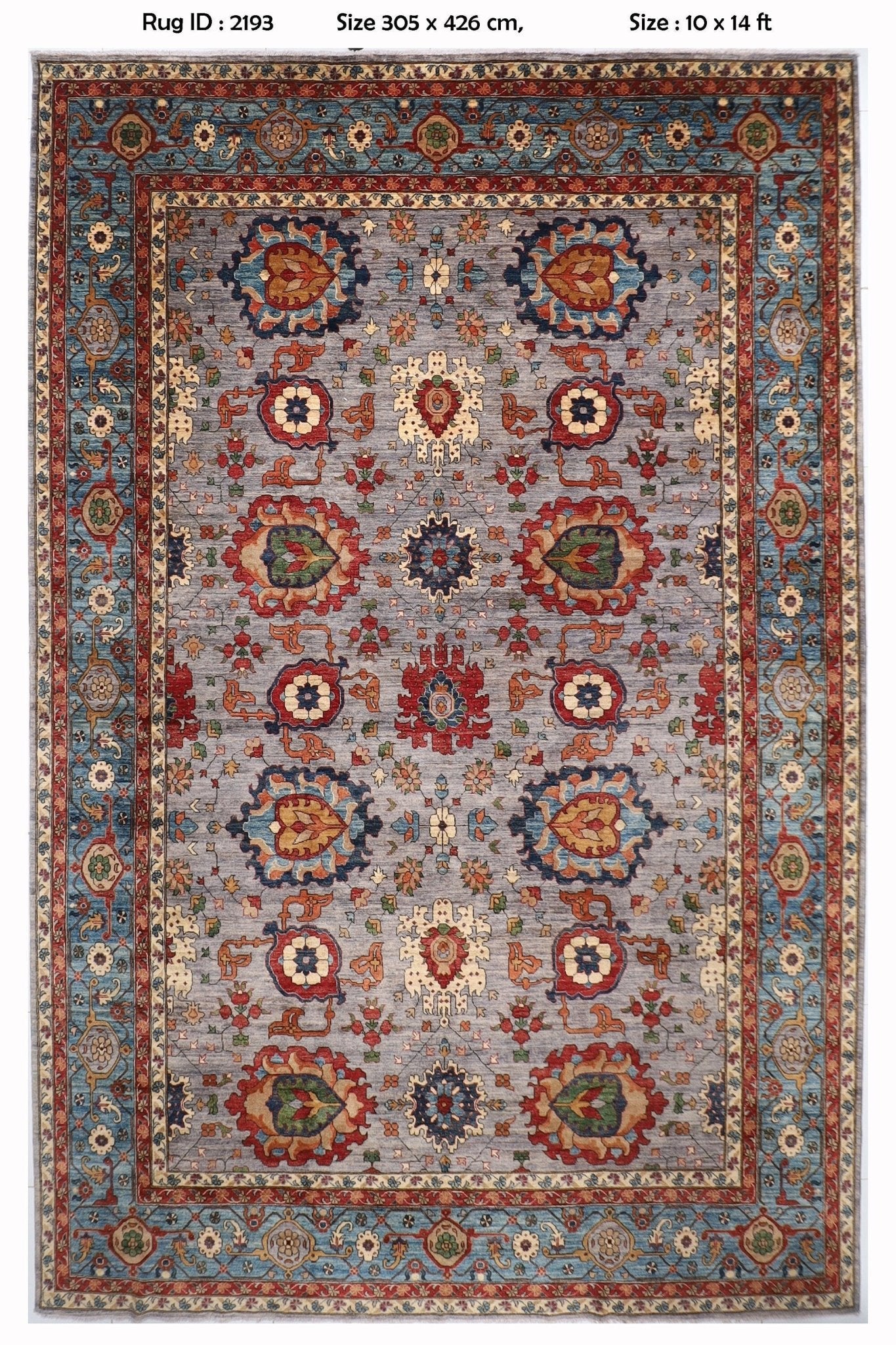 Elegant Turkmen - 305 x 426 cm - Jerm Rugs - Handmade Afghan Rug - Jerm Rugs