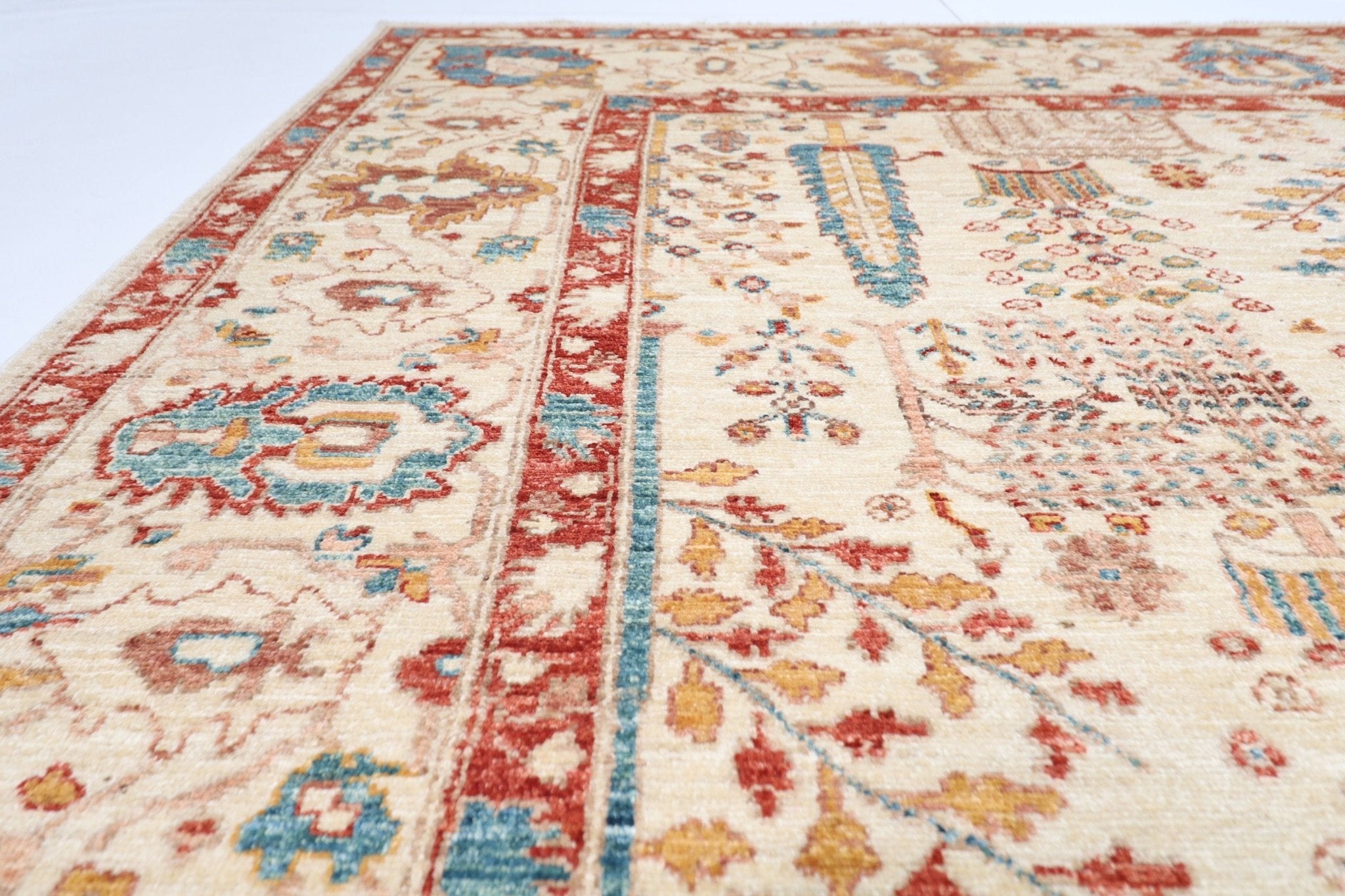 Elegant Turkmen Rug - 244 x 300 cm - Jerm Rugs - Handmade Afghan Rug - Jerm Rugs