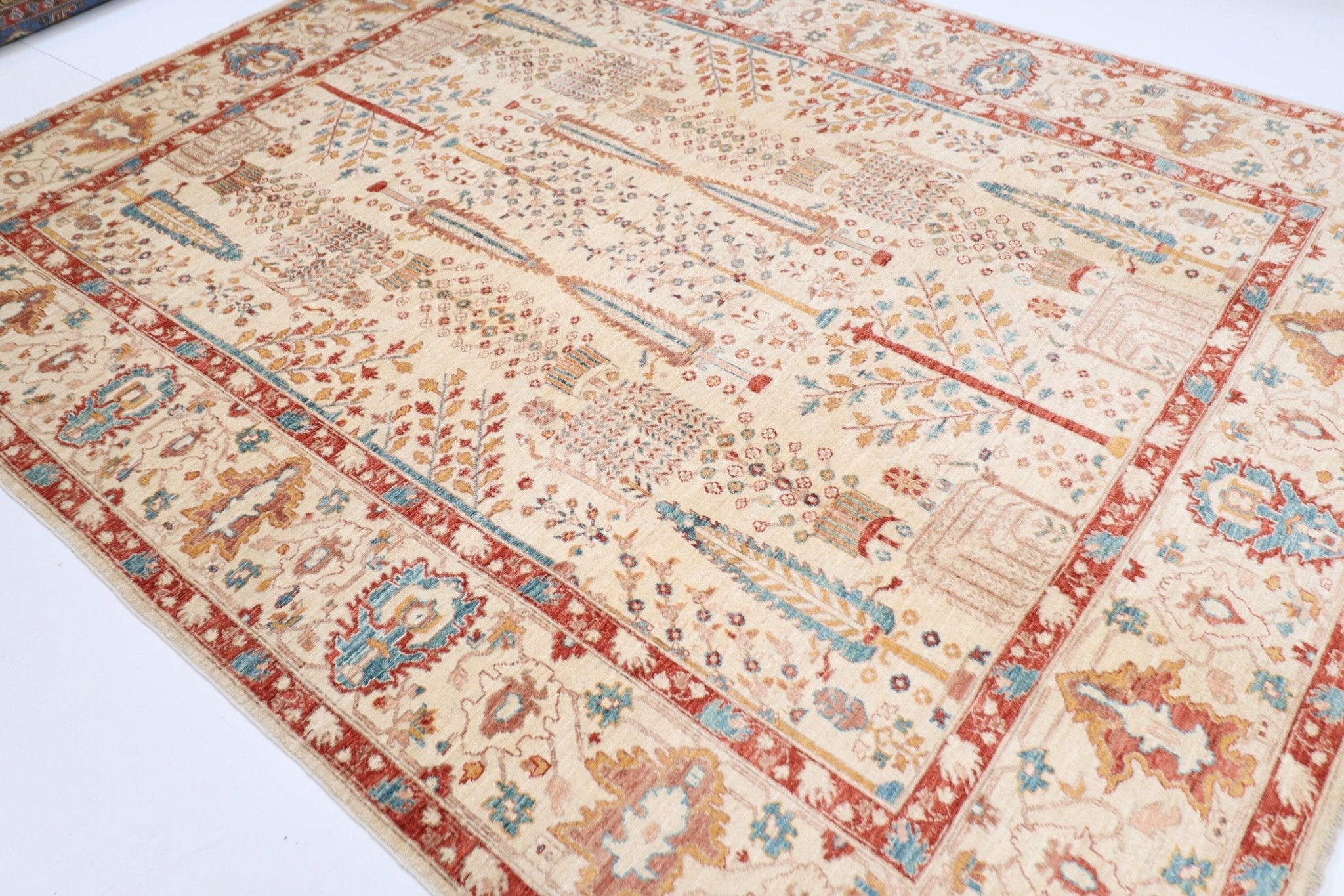 Elegant Turkmen Rug - 244 x 300 cm - Jerm Rugs - Handmade Afghan Rug - Jerm Rugs