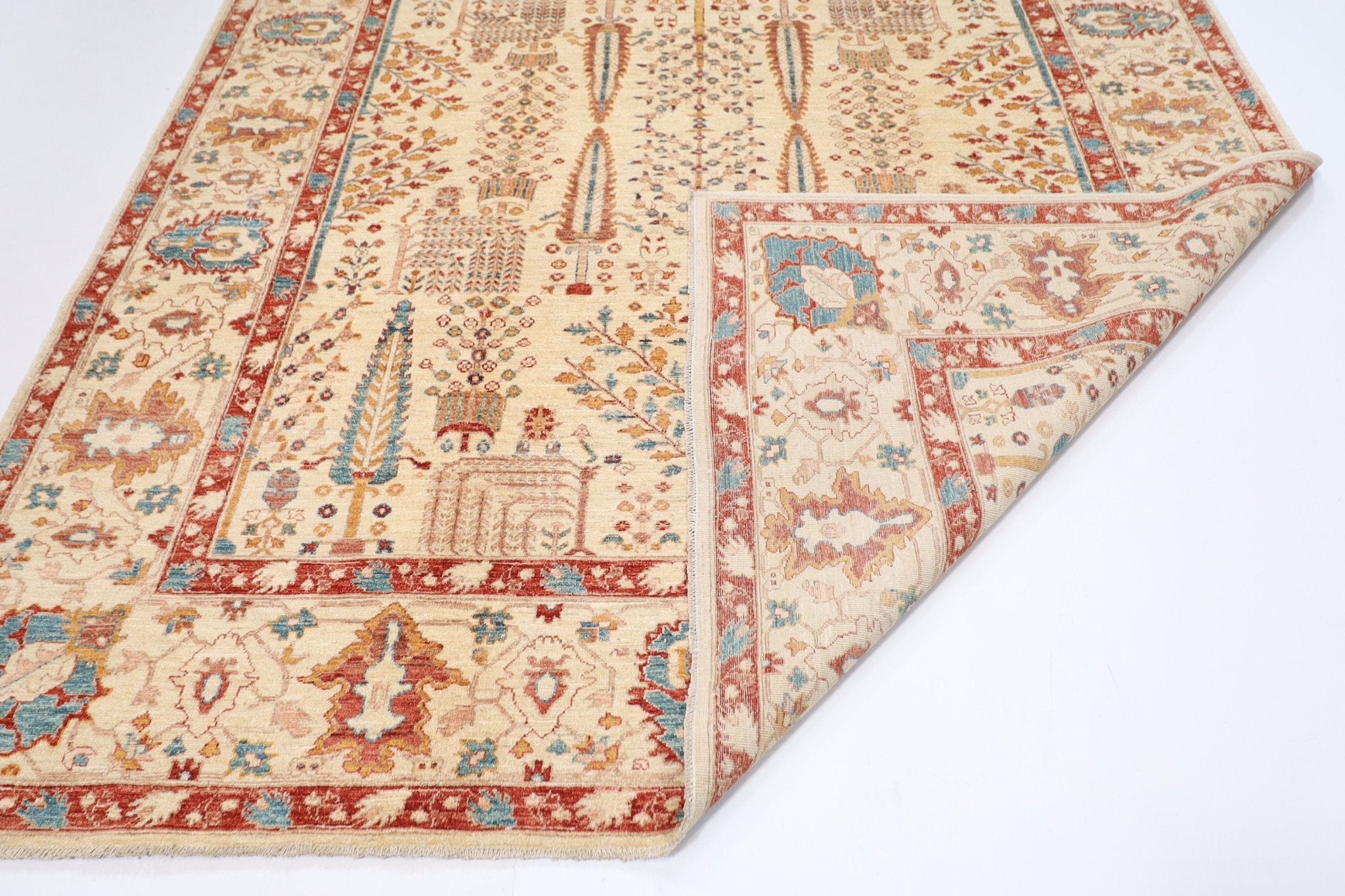 Elegant Turkmen Rug - 244 x 300 cm - Jerm Rugs - Handmade Afghan Rug - Jerm Rugs