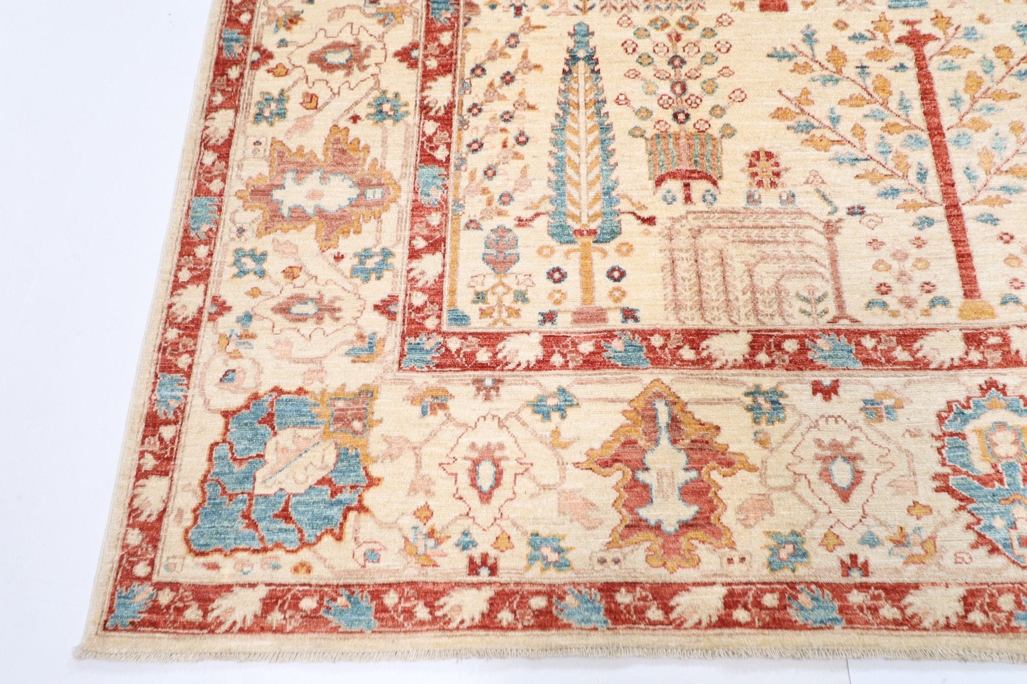 Elegant Turkmen Rug - 244 x 300 cm - Jerm Rugs - Handmade Afghan Rug - Jerm Rugs