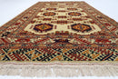 Ersari - 4x7 ft (123 x 213 cm) Hand Knotted Afghan Wool Area Rug - Jerm Rugs - Handmade Afghan Rug - Jerm Rugs