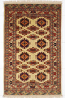 Ersari - 4x7 ft (123 x 213 cm) Hand Knotted Afghan Wool Area Rug - Jerm Rugs - Handmade Afghan Rug - Jerm Rugs