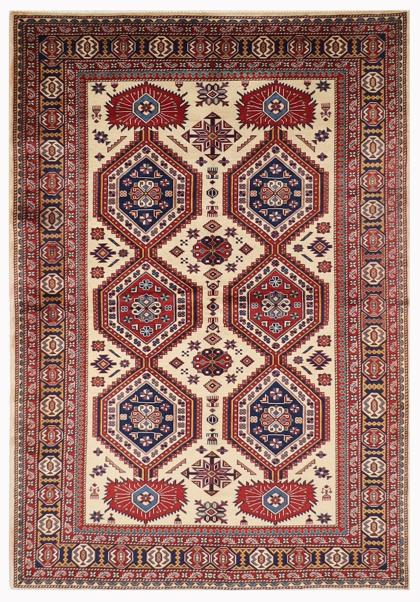 Exquisite Afghan Rug - 156 x 210 cm