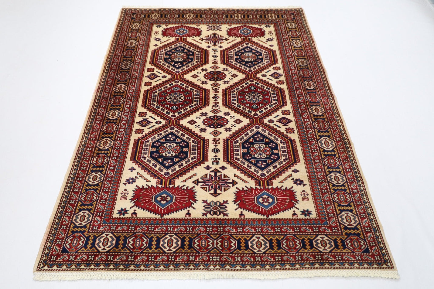 Exquisite Afghan Rug - 156 x 210 cm