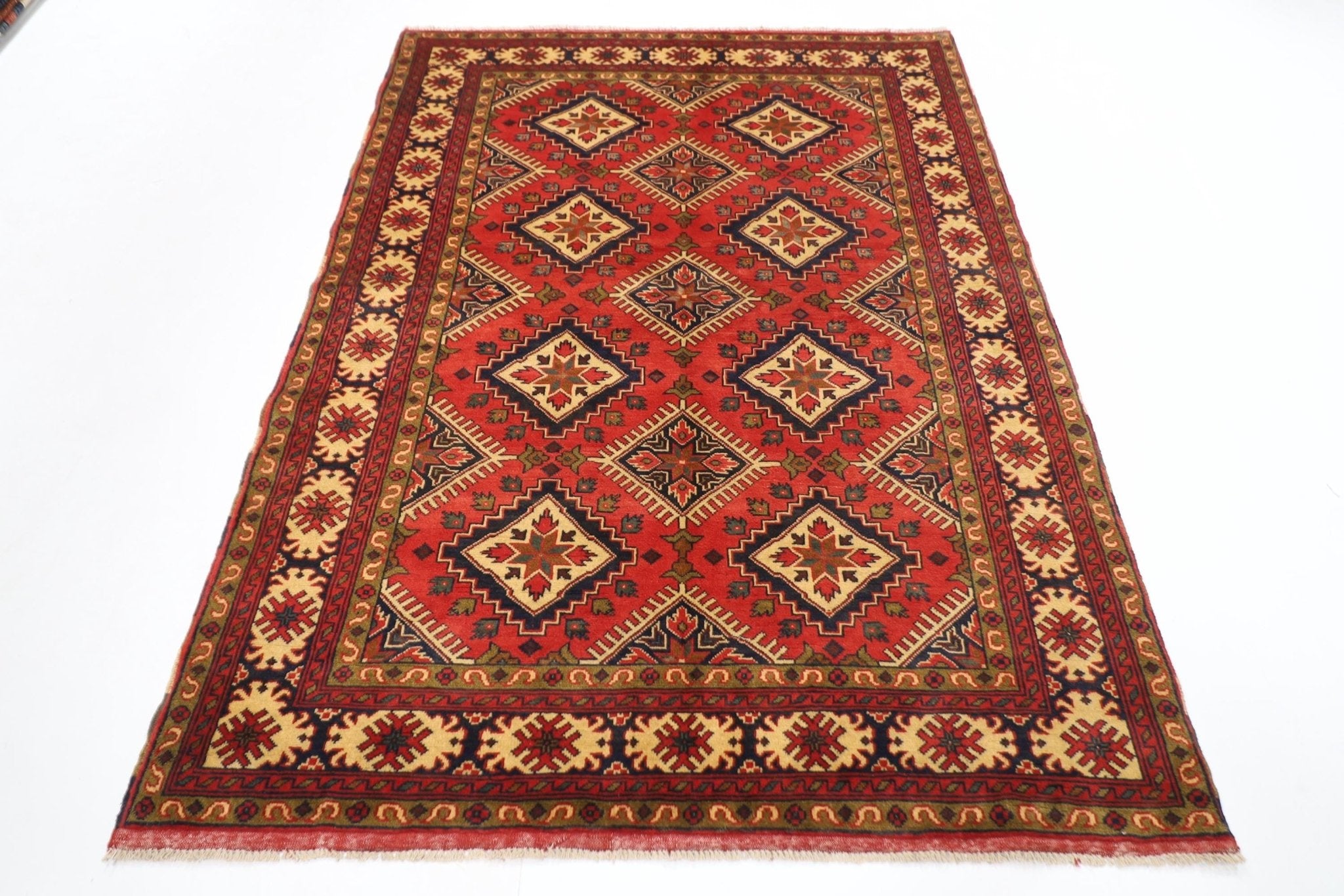 Exquisite Turkmen - 155x212 cm - Jerm Rugs - Handmade Afghan Rug - Jerm Rugs