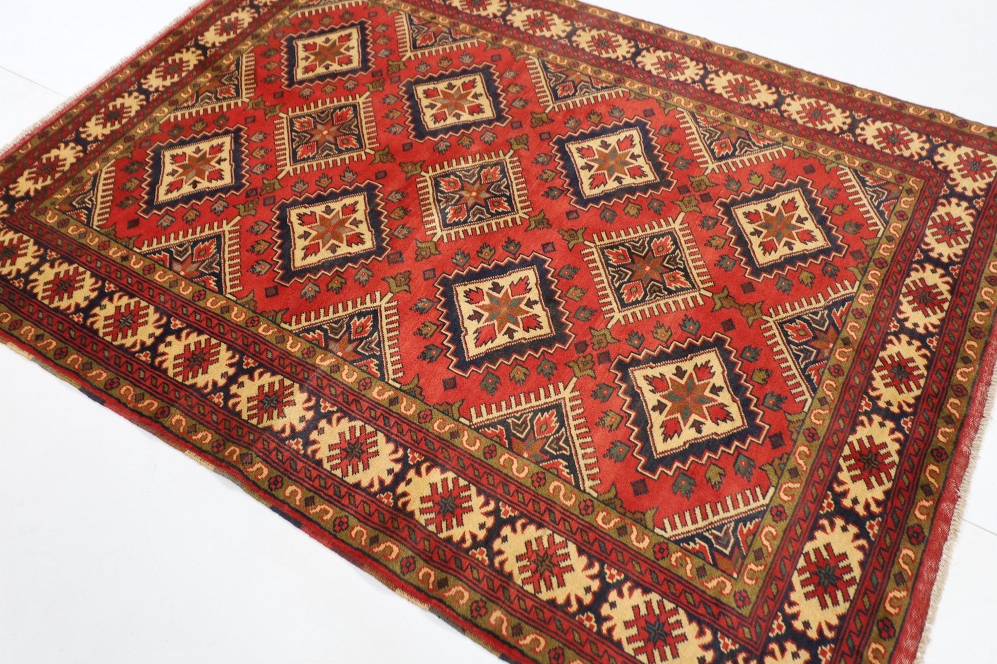 Exquisite Turkmen - 155x212 cm - Jerm Rugs - Handmade Afghan Rug - Jerm Rugs