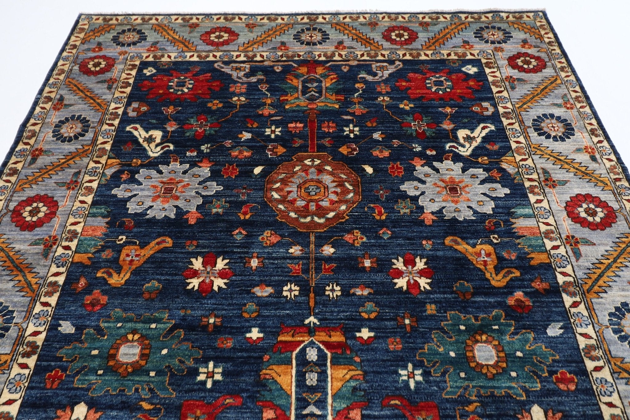 Exquisite Turkmen Rug - 189 x 269 cm - Jerm Rugs - Handmade Afghan Rug - Jerm Rugs